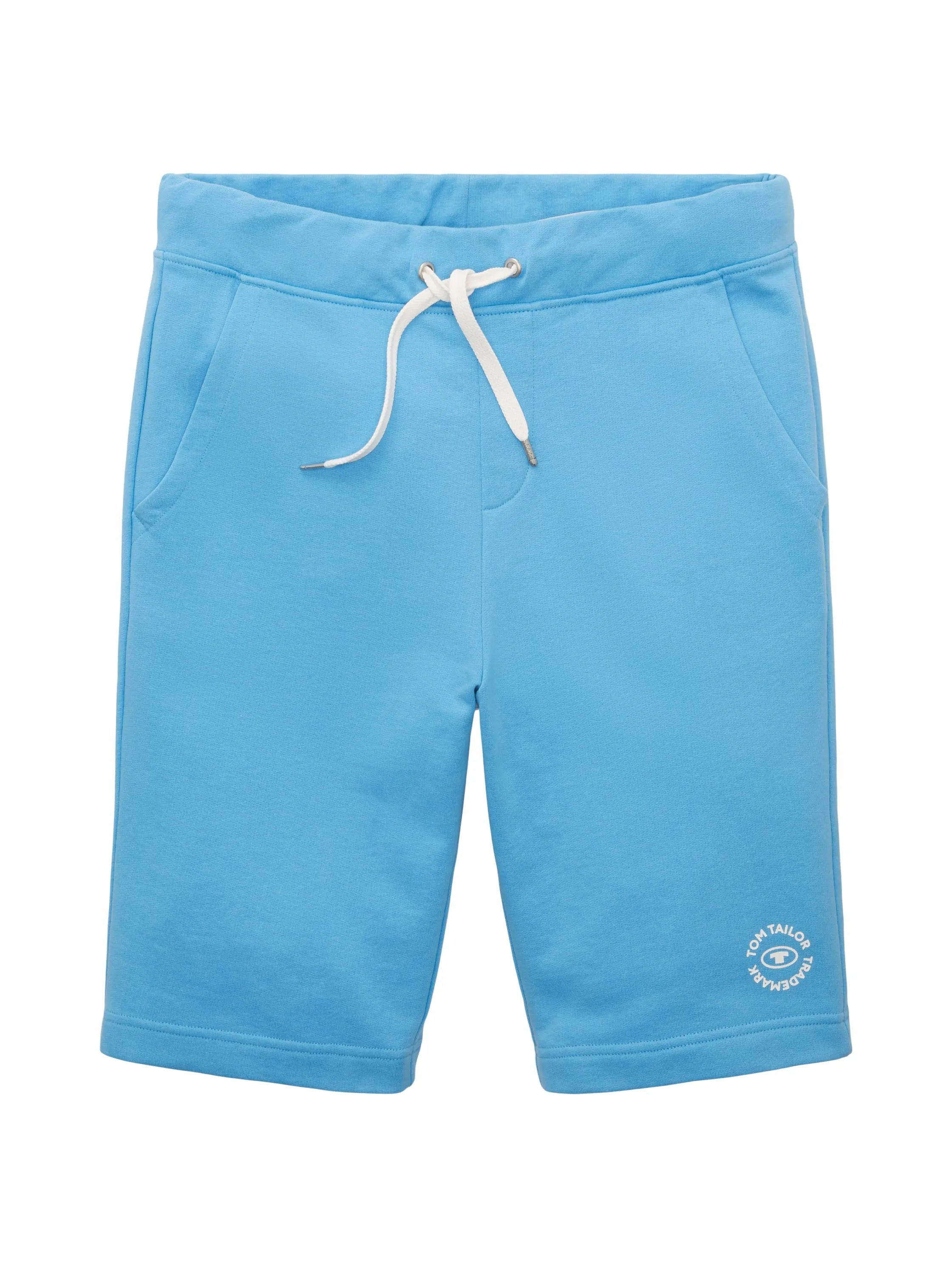 Tom Tailor Rainy Sky Blue Men Basic Sweatshorts SKU: 1036329_18395 Image 08