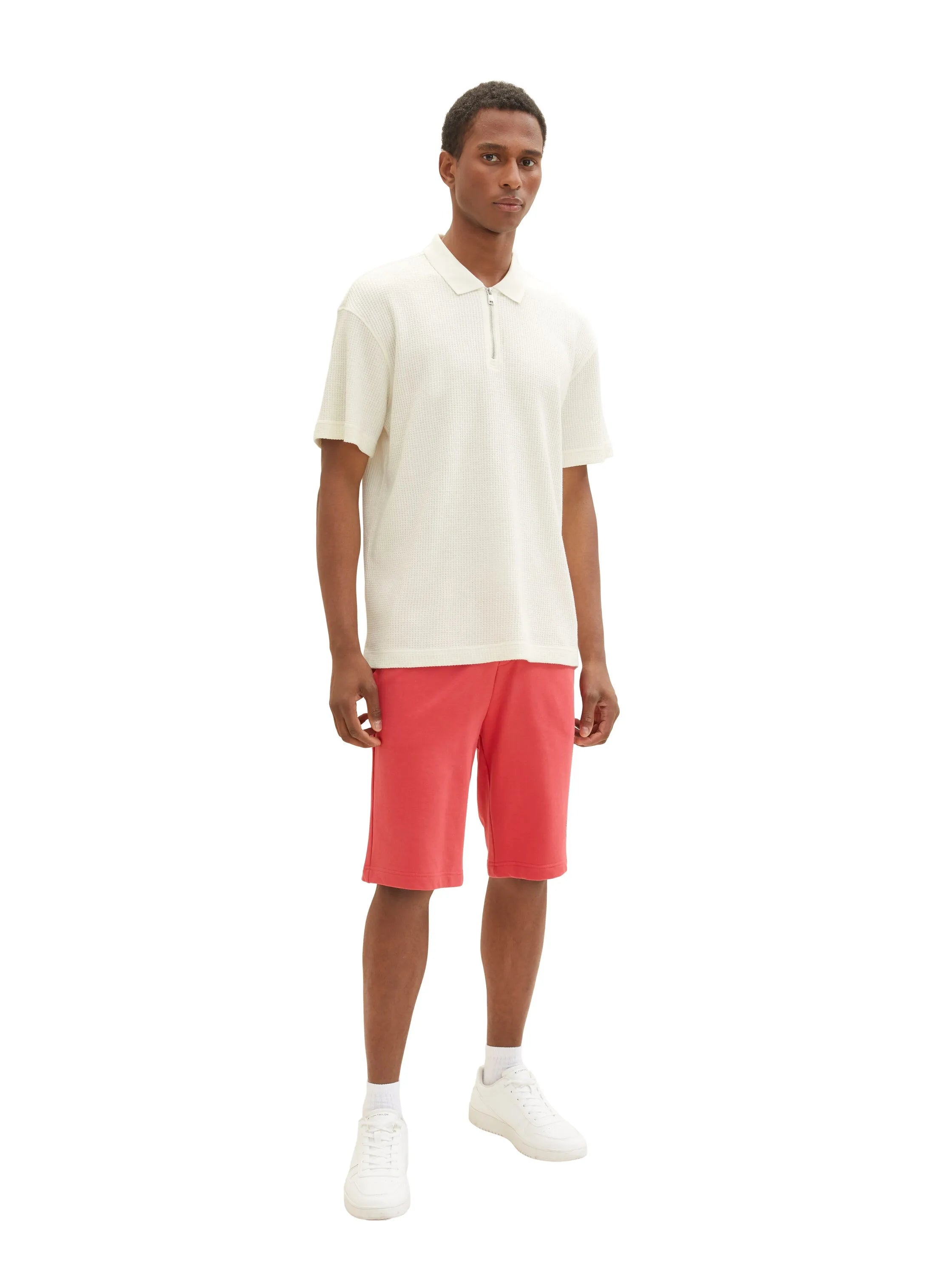 Tom Tailor Soft Berry Red Men Basic Sweatshorts SKU: 1036329_31045 Image 06