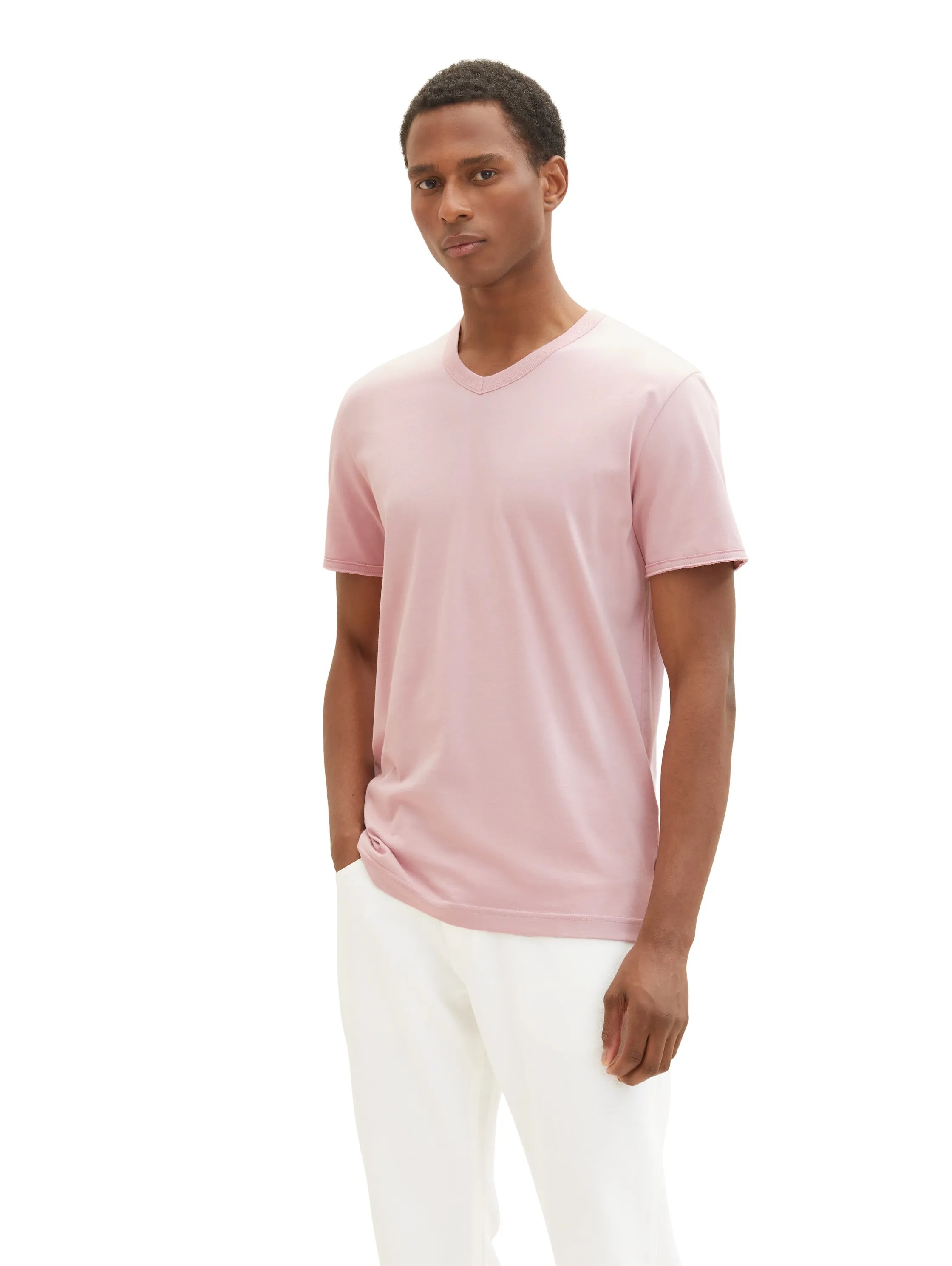 Tom Tailor Morning Pink Men Basic T-Shirt SKU: 1036403_11055 Image 02