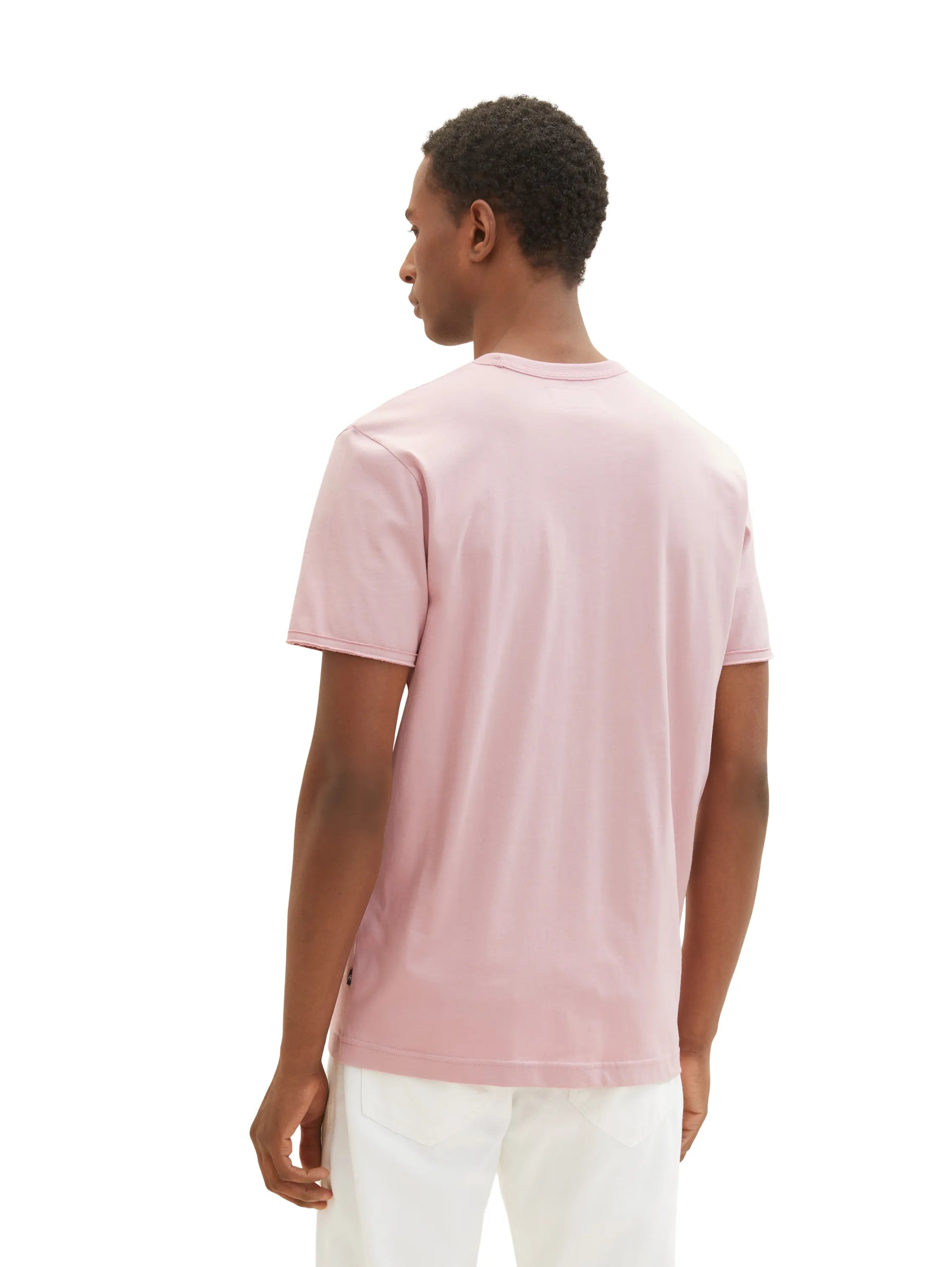 Tom Tailor Morning Pink Men Basic T-Shirt SKU: 1036403_11055 Image 04