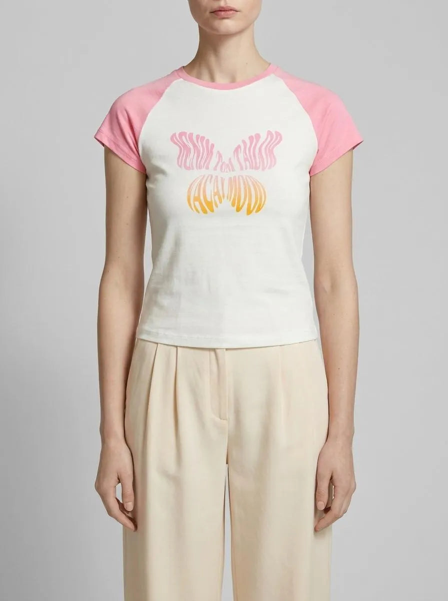 Denim Tom Tailor Gardenia White Women T-Shirt with a Print SKU: 1036533_10348 Image 00