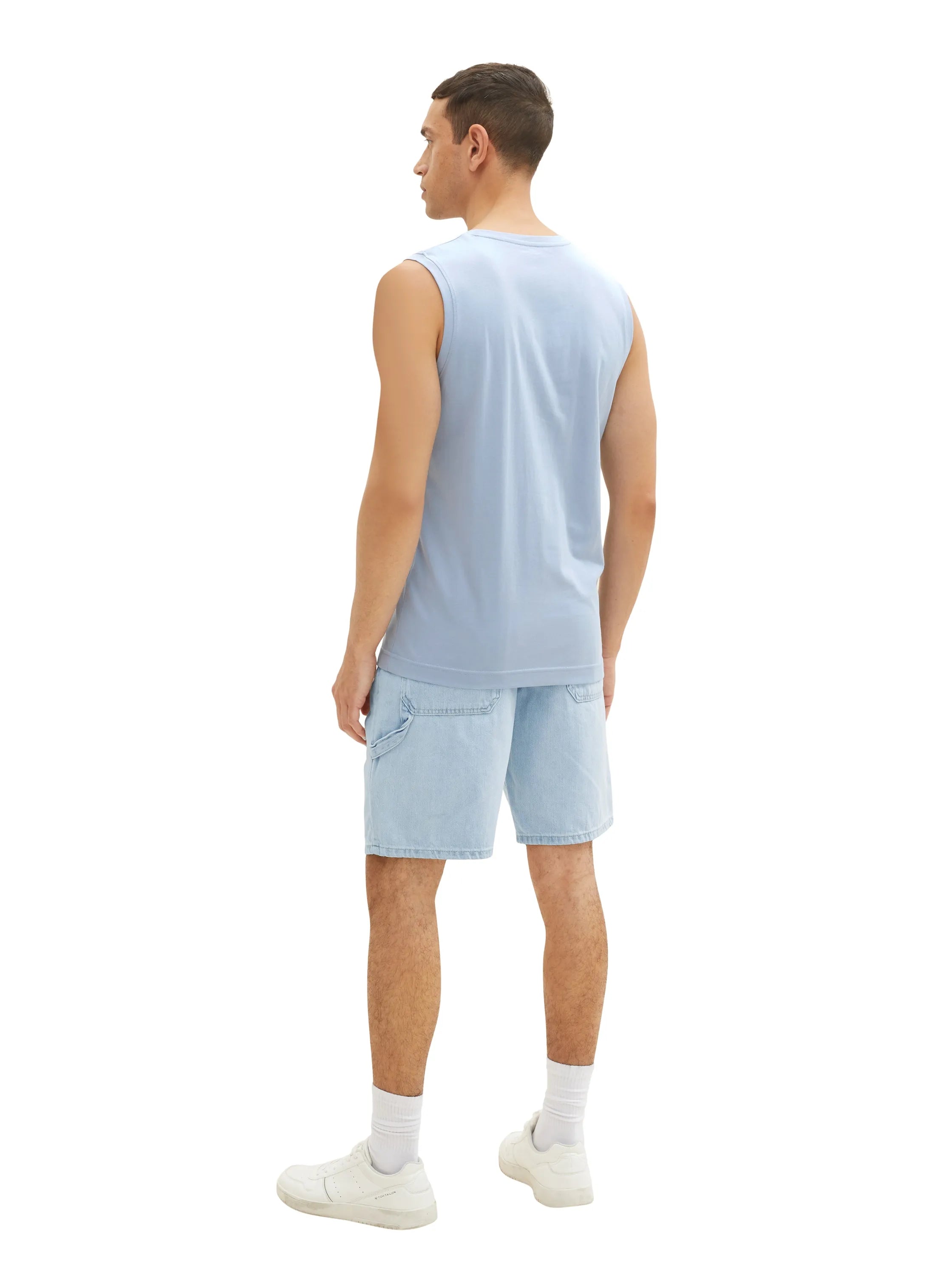 Tom Tailor Stonington Blue Men Tank Top with a Print SKU: 1036574_26320 Image 04