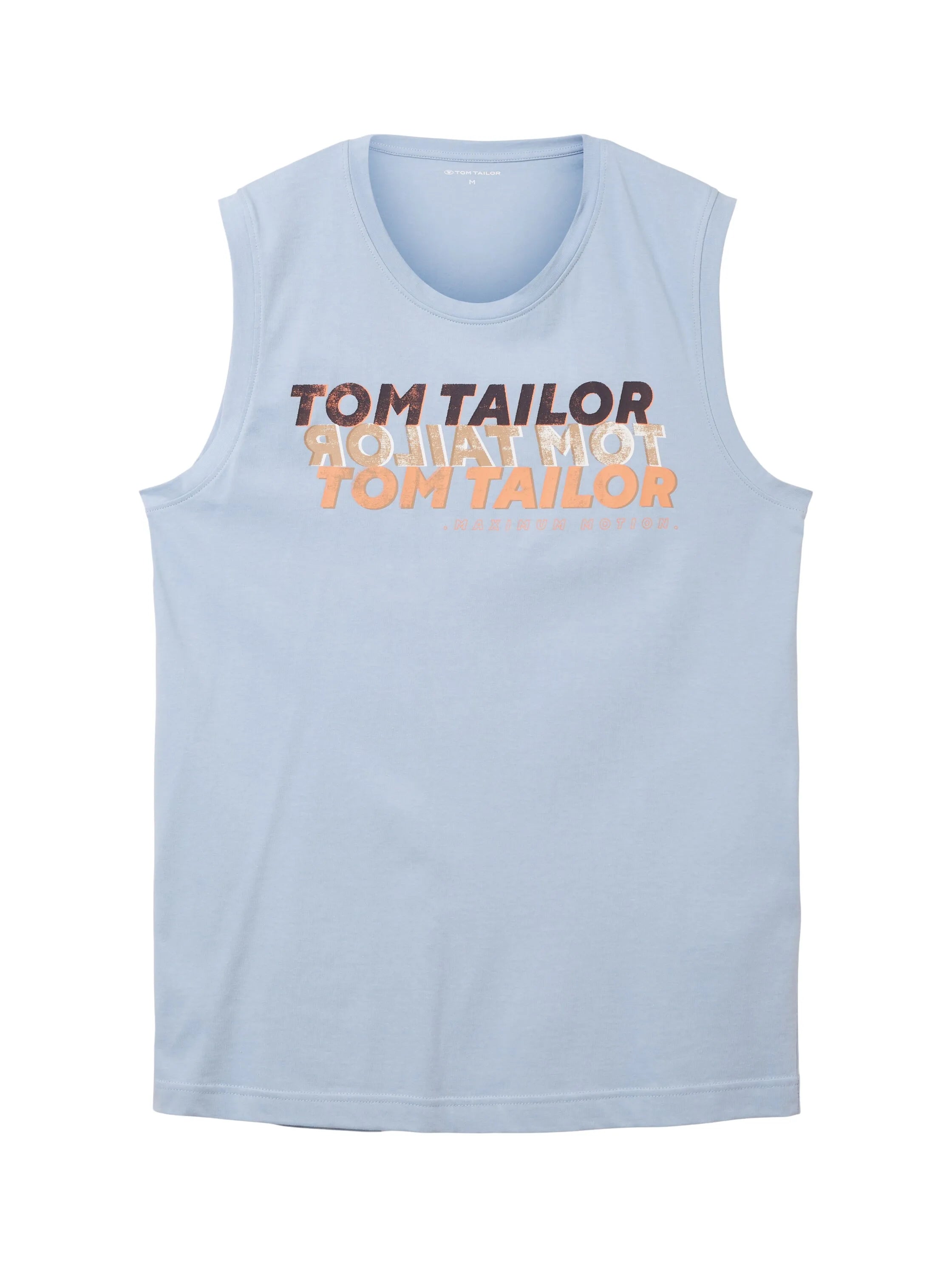 Tom Tailor Stonington Blue Men Tank Top with a Print SKU: 1036574_26320 Image 06