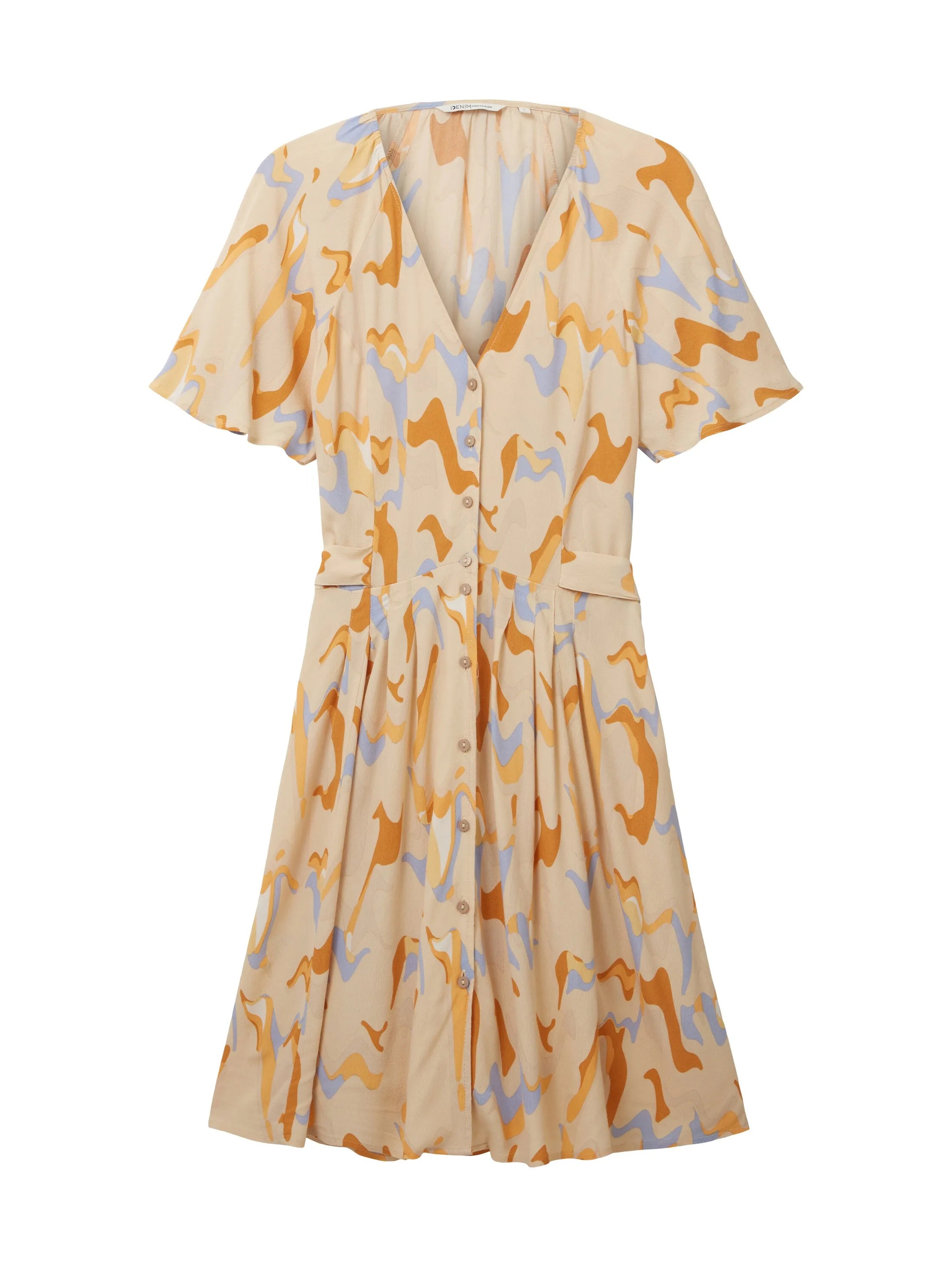 Denim Tom Tailor Abstract Neutral Print Women Mini Dress SKU: 1036602_31705 Image 07