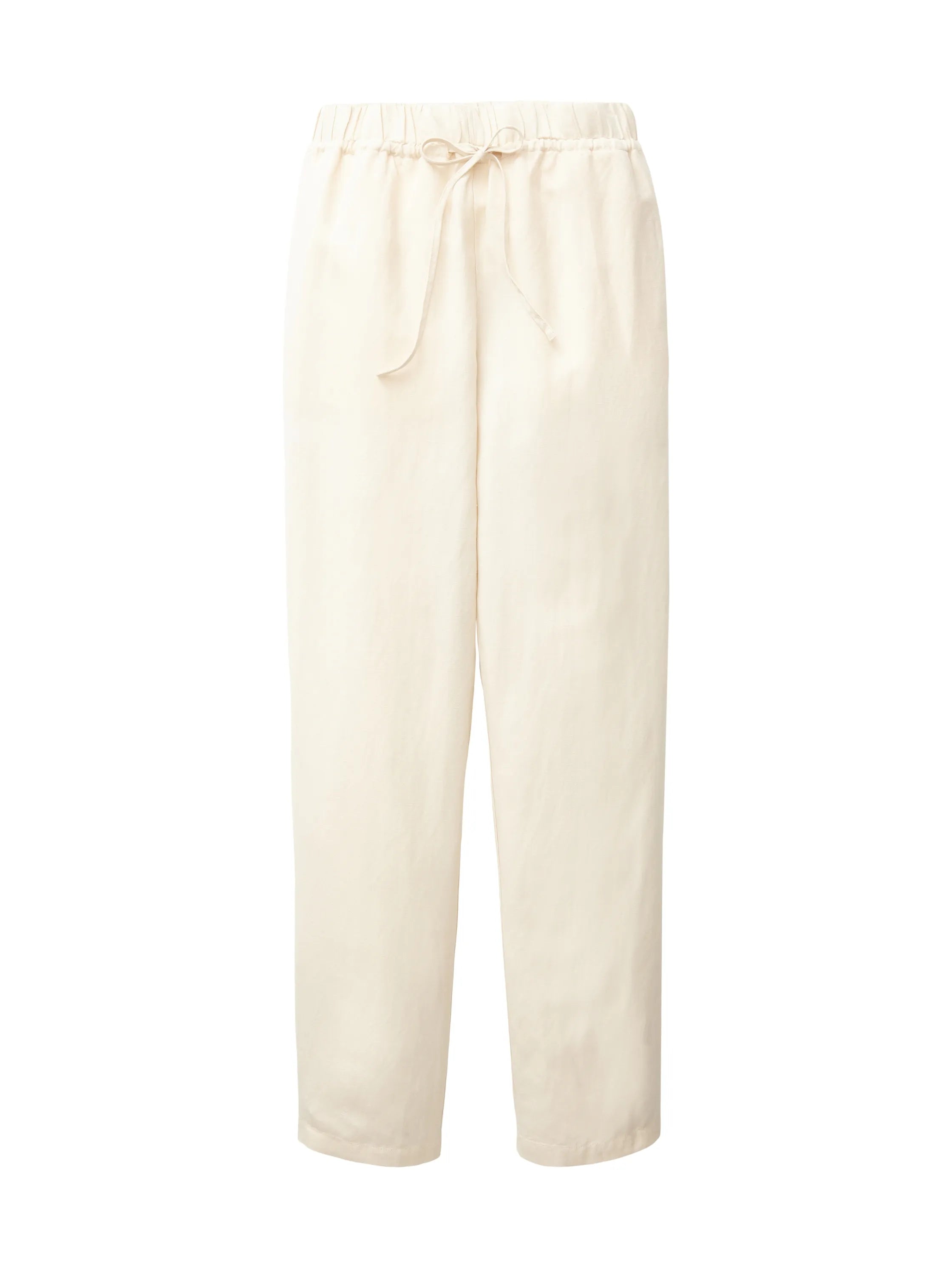 Tom Tailor Ivory Ecru Women Trousers with Linen SKU: 1036637_31649 Image 08