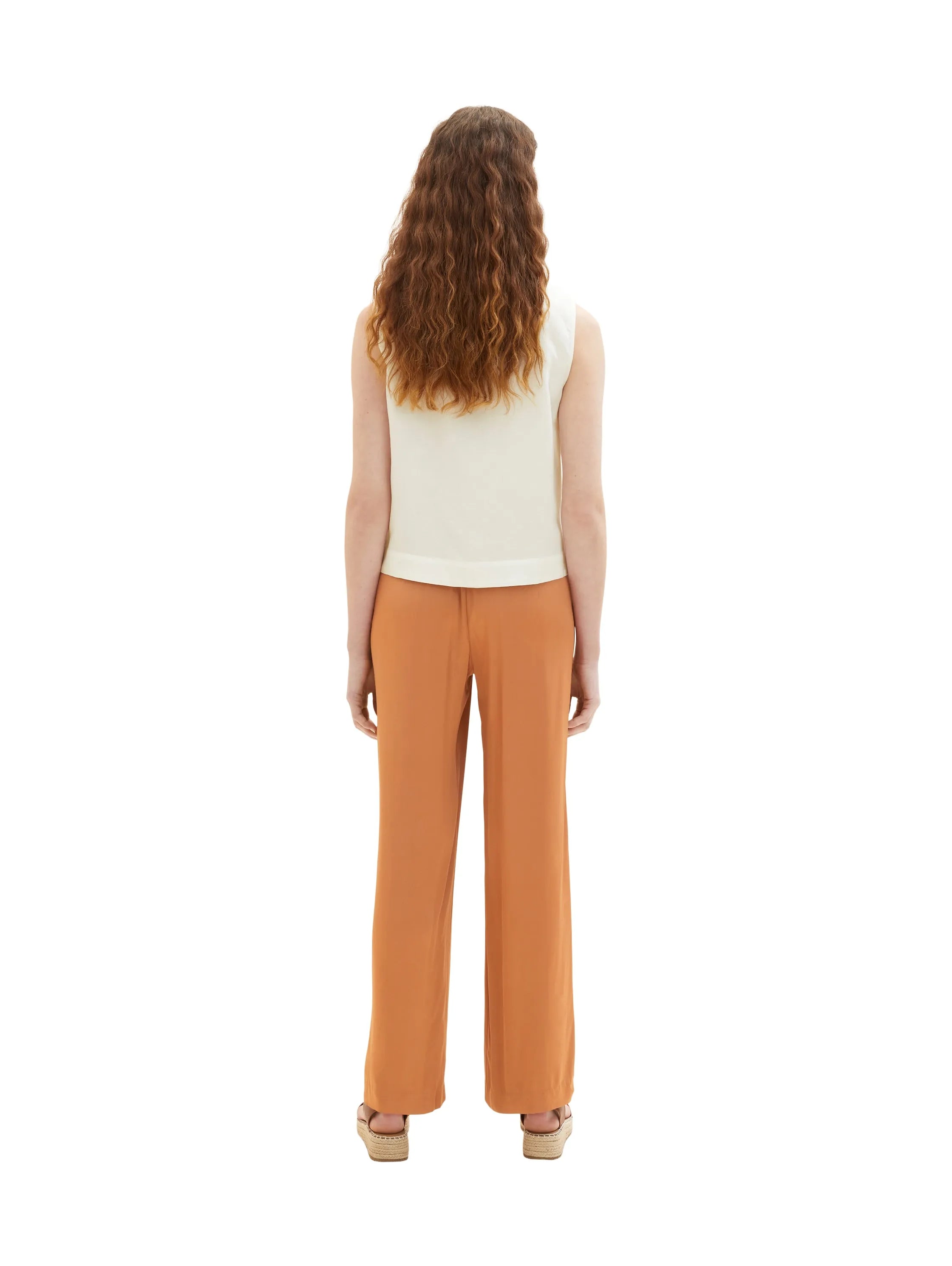 Tom Tailor Terracotta Brown Women Loose-Fit Trousers SKU: 1036686_31650 Image 04