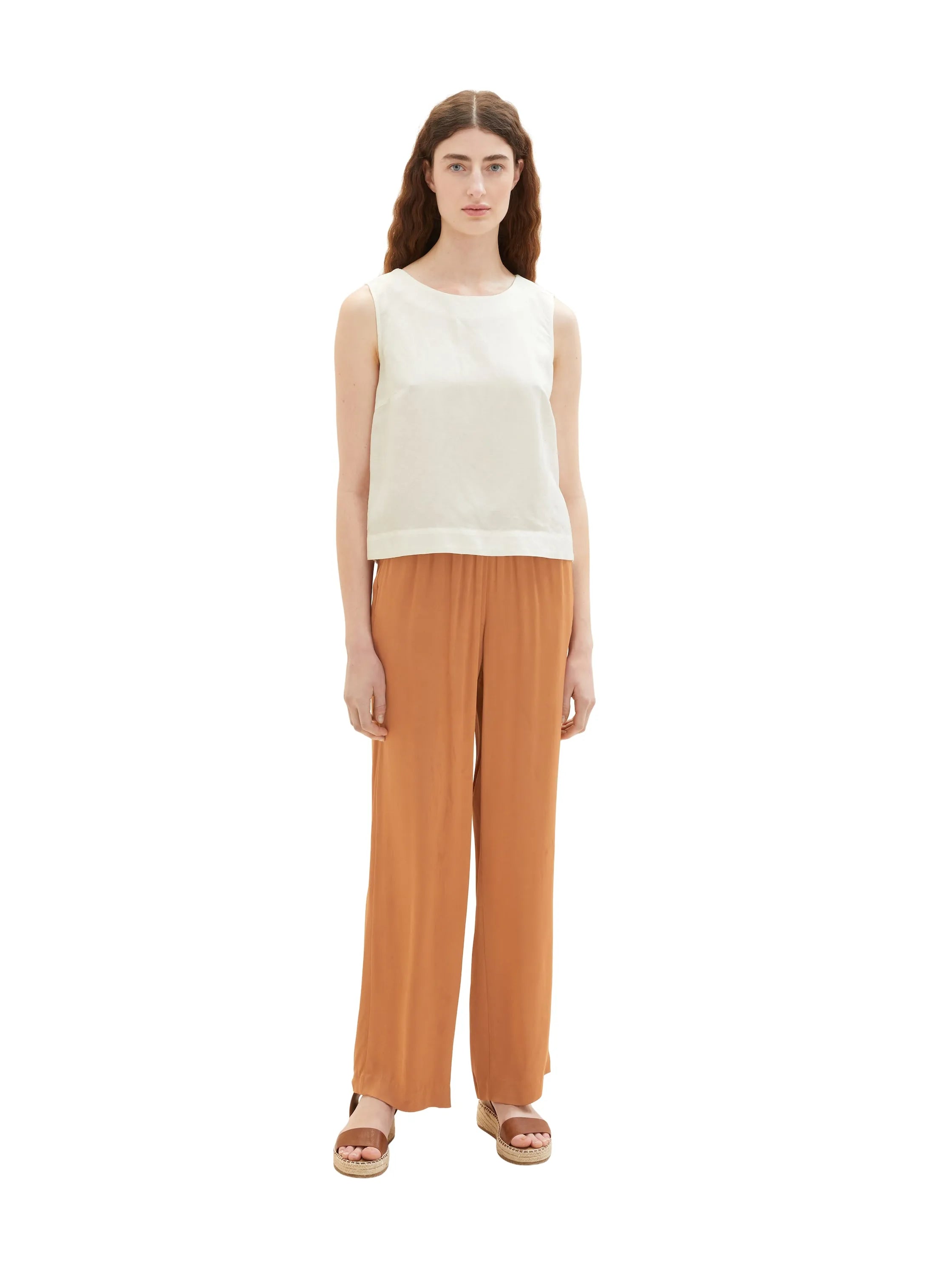 Tom Tailor Terracotta Brown Women Loose-Fit Trousers SKU: 1036686_31650 Image 05