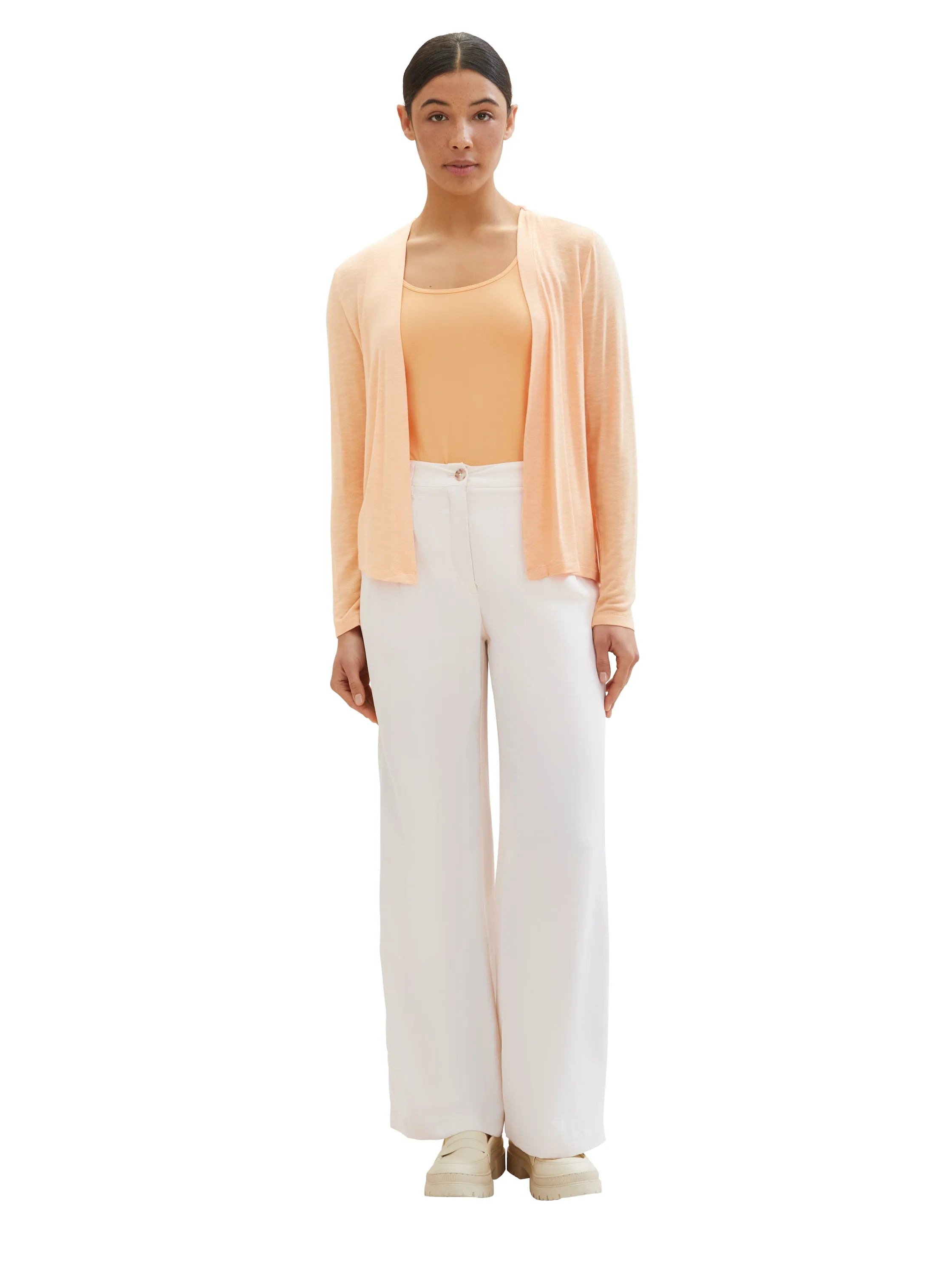 Tom Tailor Light Coral Women Basic Cardigan SKU: 1036778_34891 Image 02