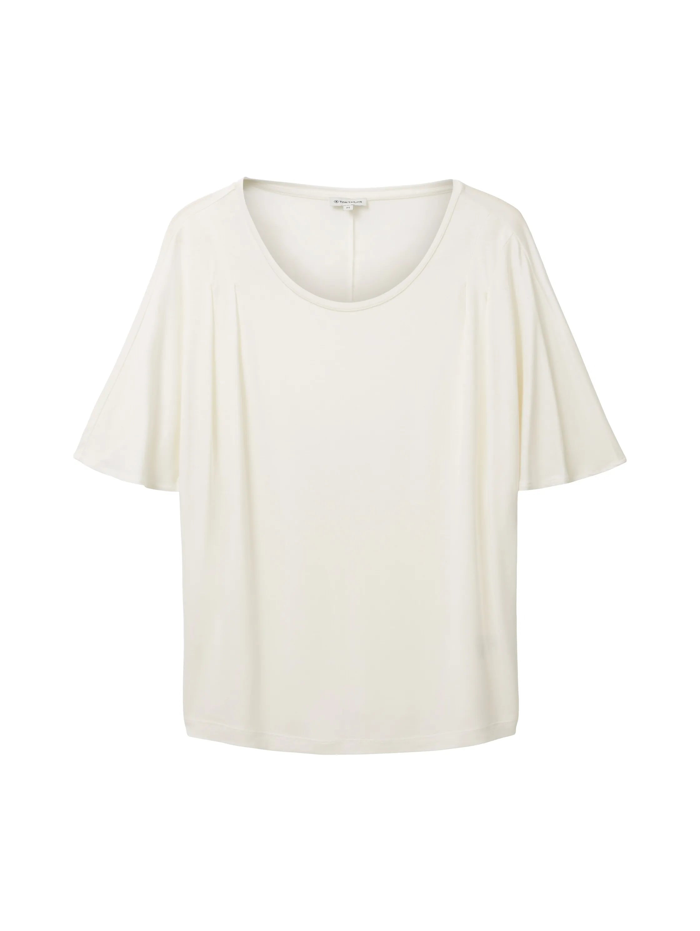 Tom Tailor Whisper White Women T-Shirt with Pleating SKU: 1036791_10315 Image 07
