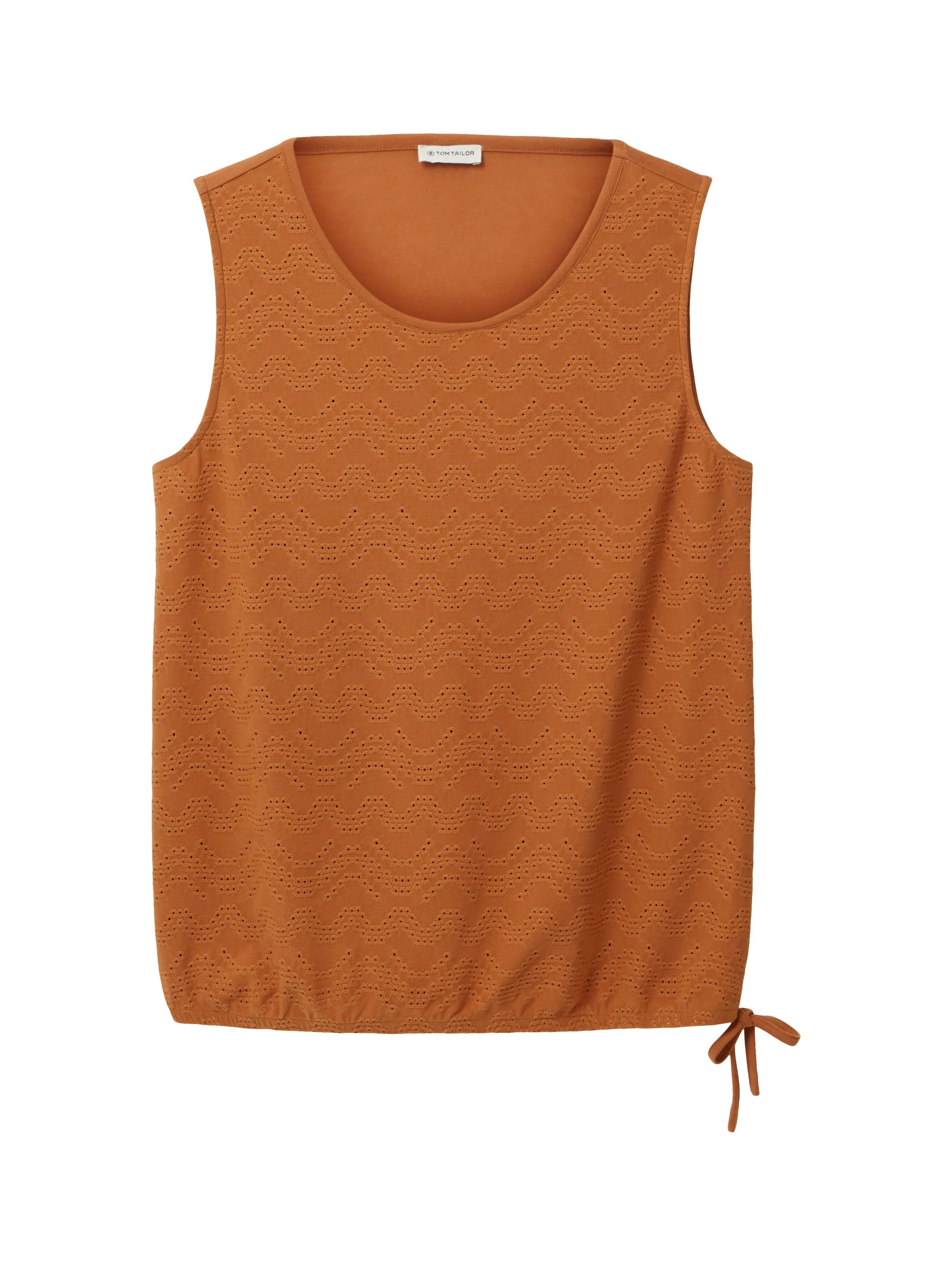 Tom Tailor Terracotta Brown Women Top with Lace Details SKU: 1036793_31650 Image 07