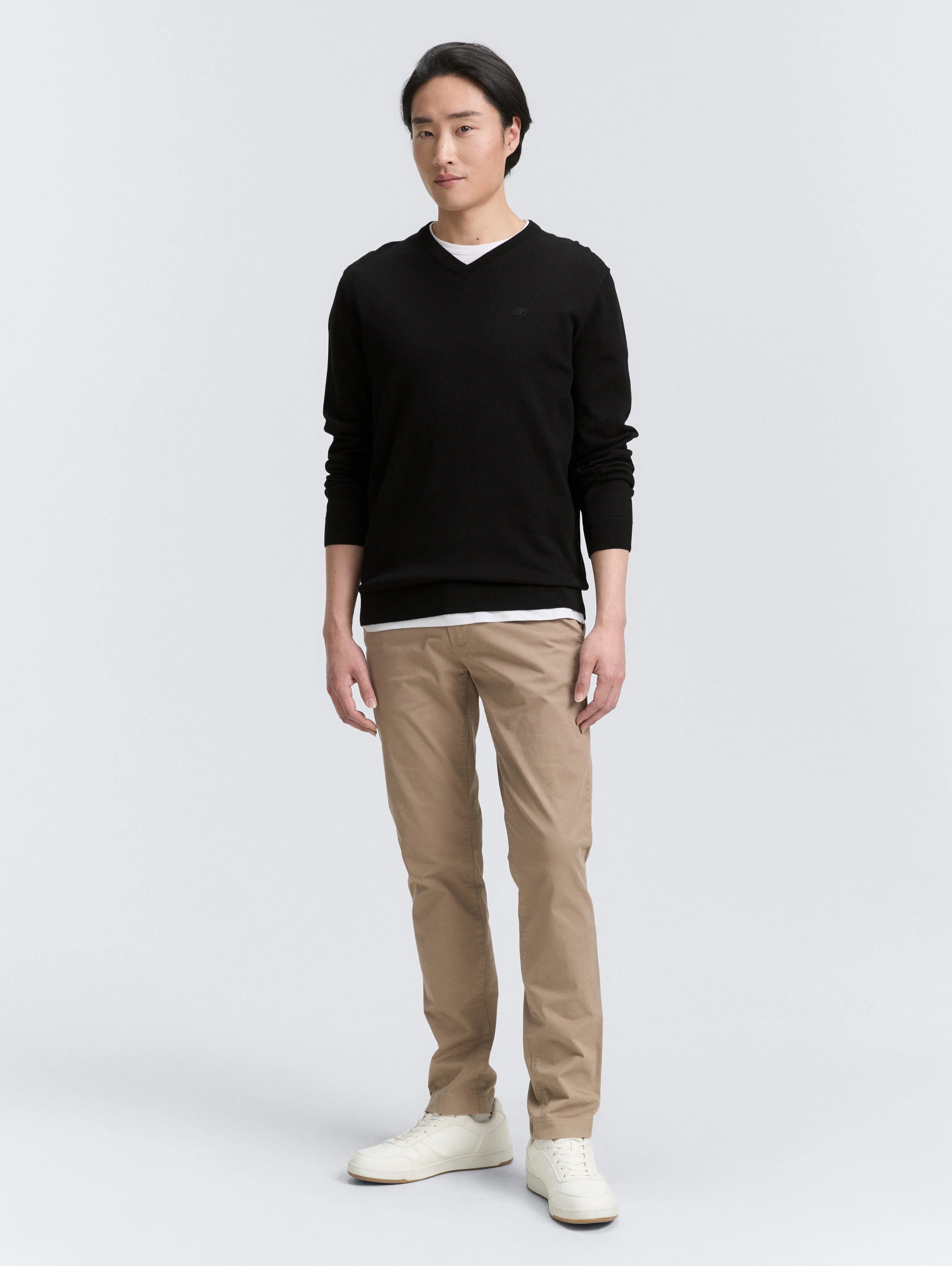 Tom Tailor_0_Knitted Jumper with V-Neck_1039806_29999_03