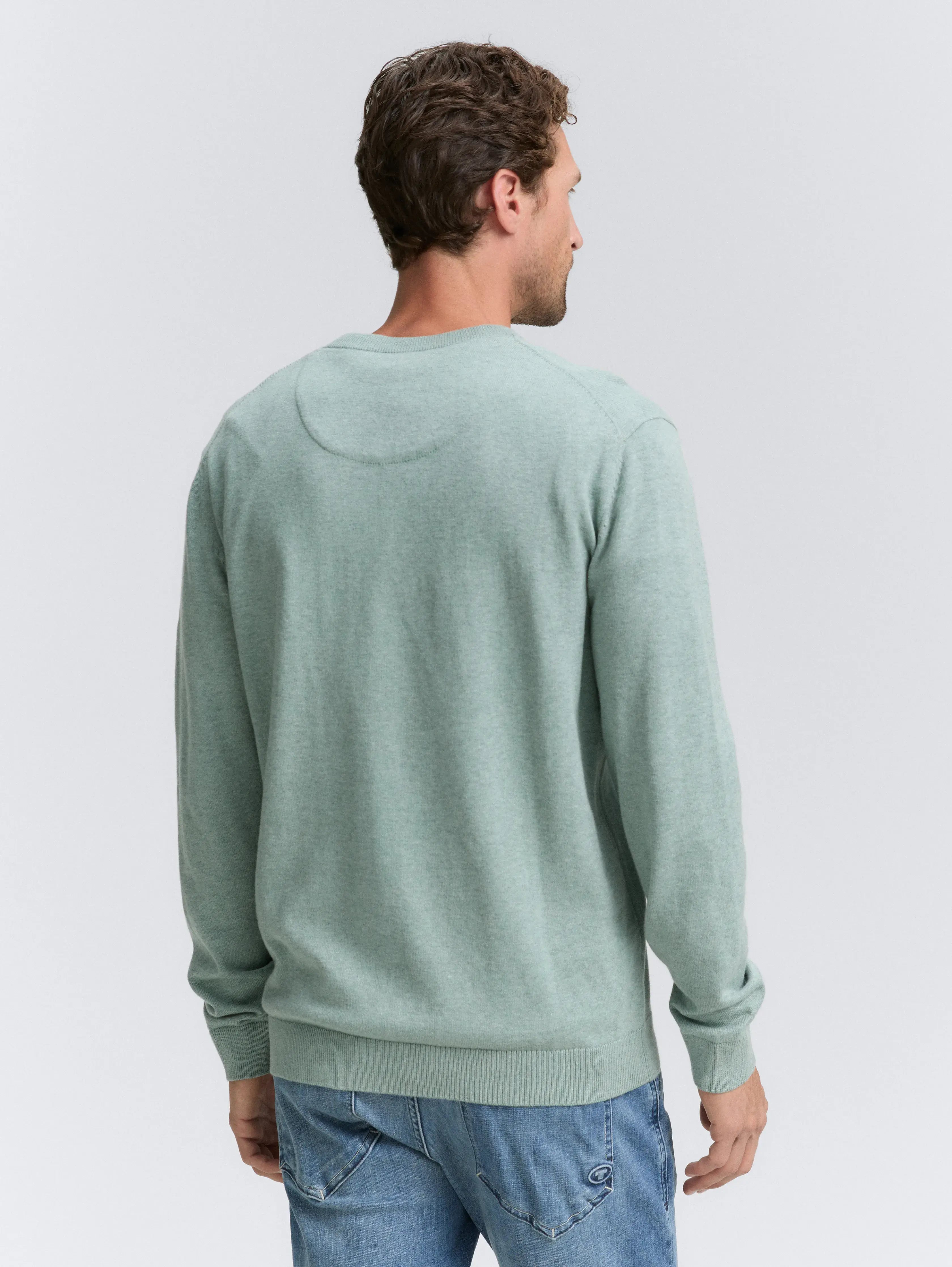 Tom Tailor_0_Basic Knitted Jumper Made From Cotton_1039810_28732_04