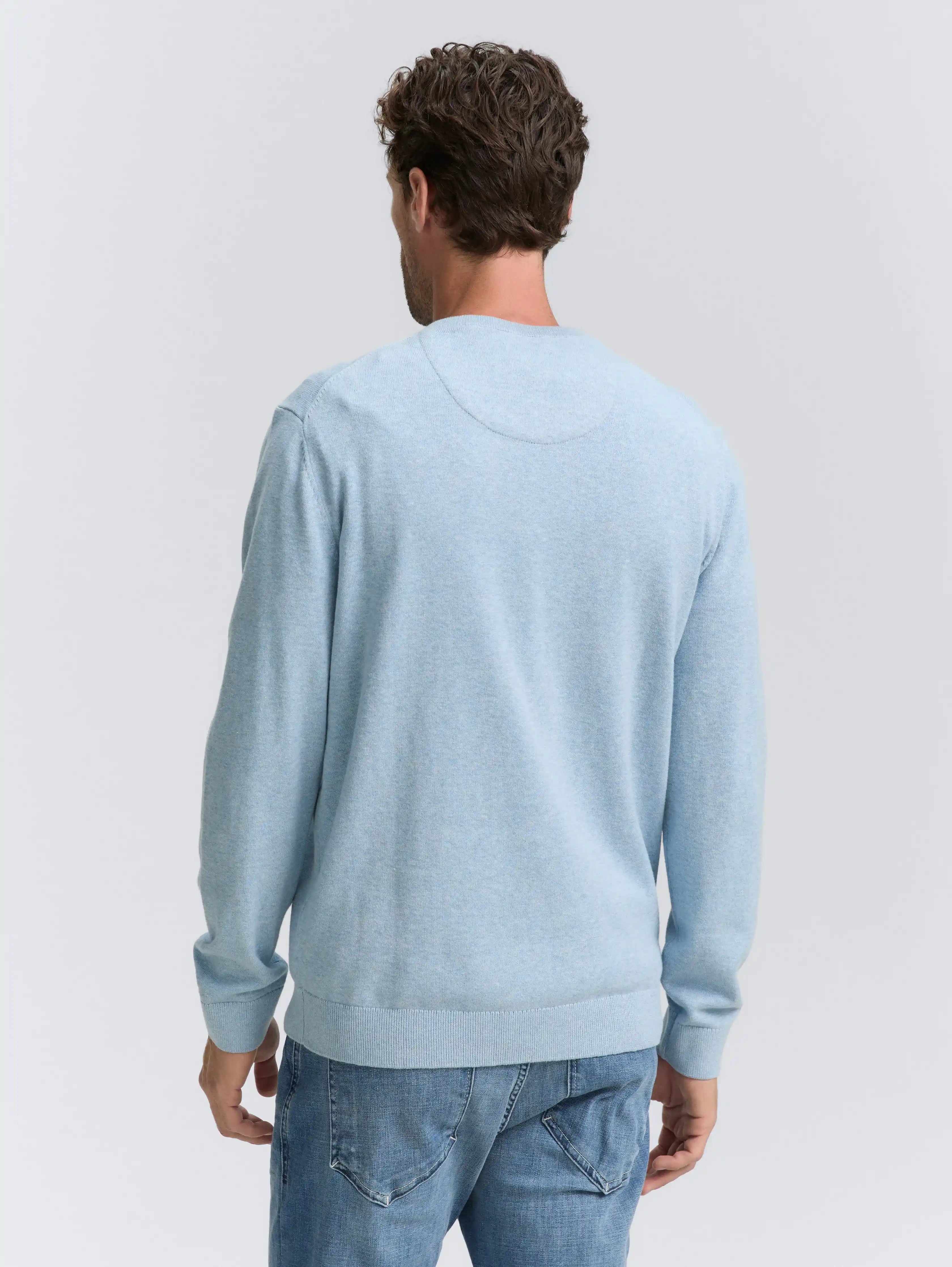 Tom Tailor_0_Cotton V-Neck Knitted Jumper_1039811_38676_04