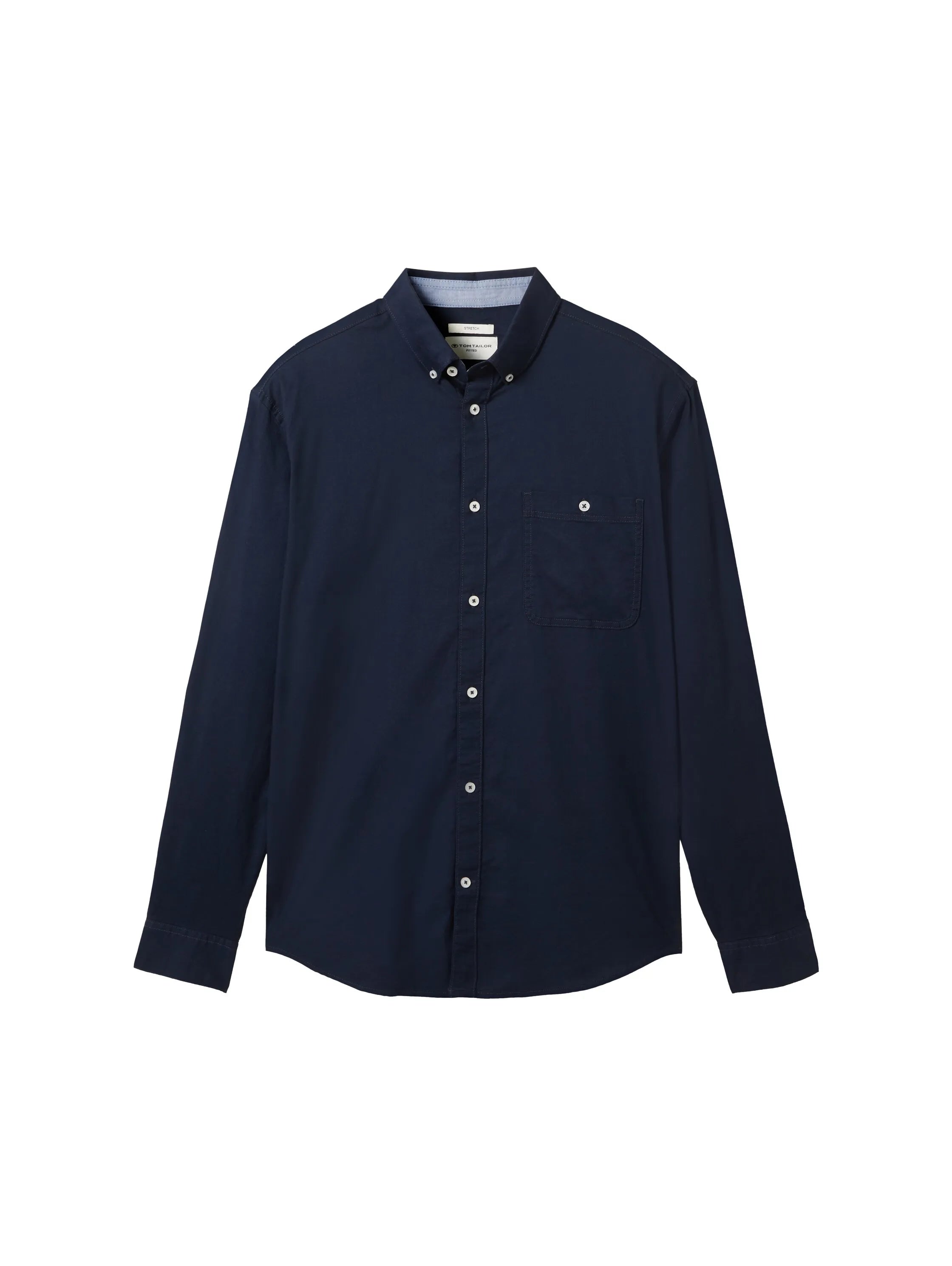Tom Tailor Sky Captain Blue Men Oxford Shirt SKU: 1040117_10668 Image 07