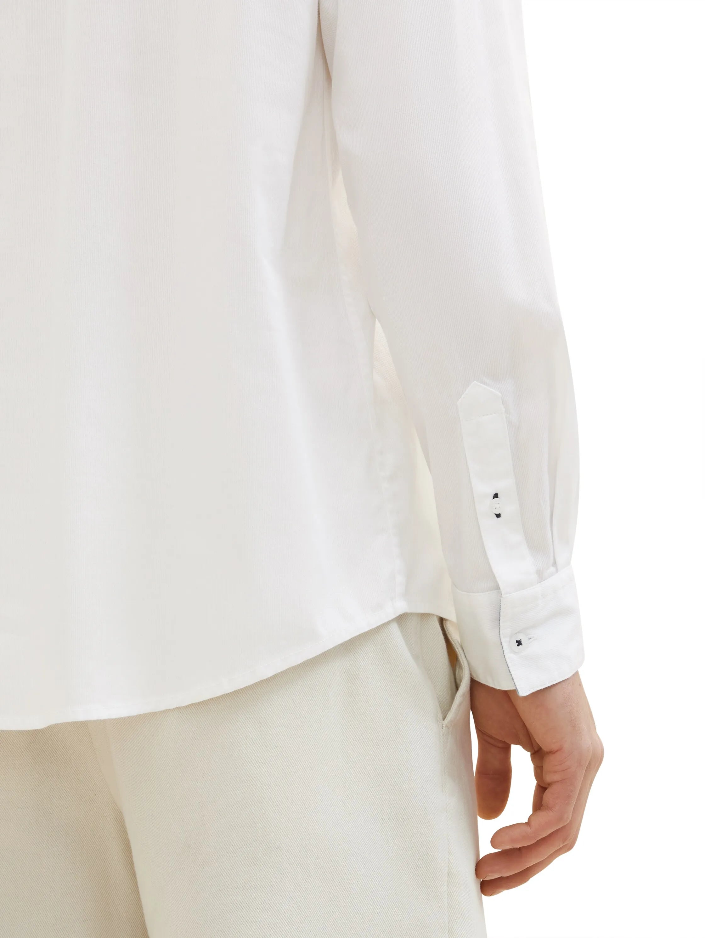Tom Tailor White Men Regular Fit Long-Sleeved Dress Shirt SKU: 1040119_20000 Image 04
