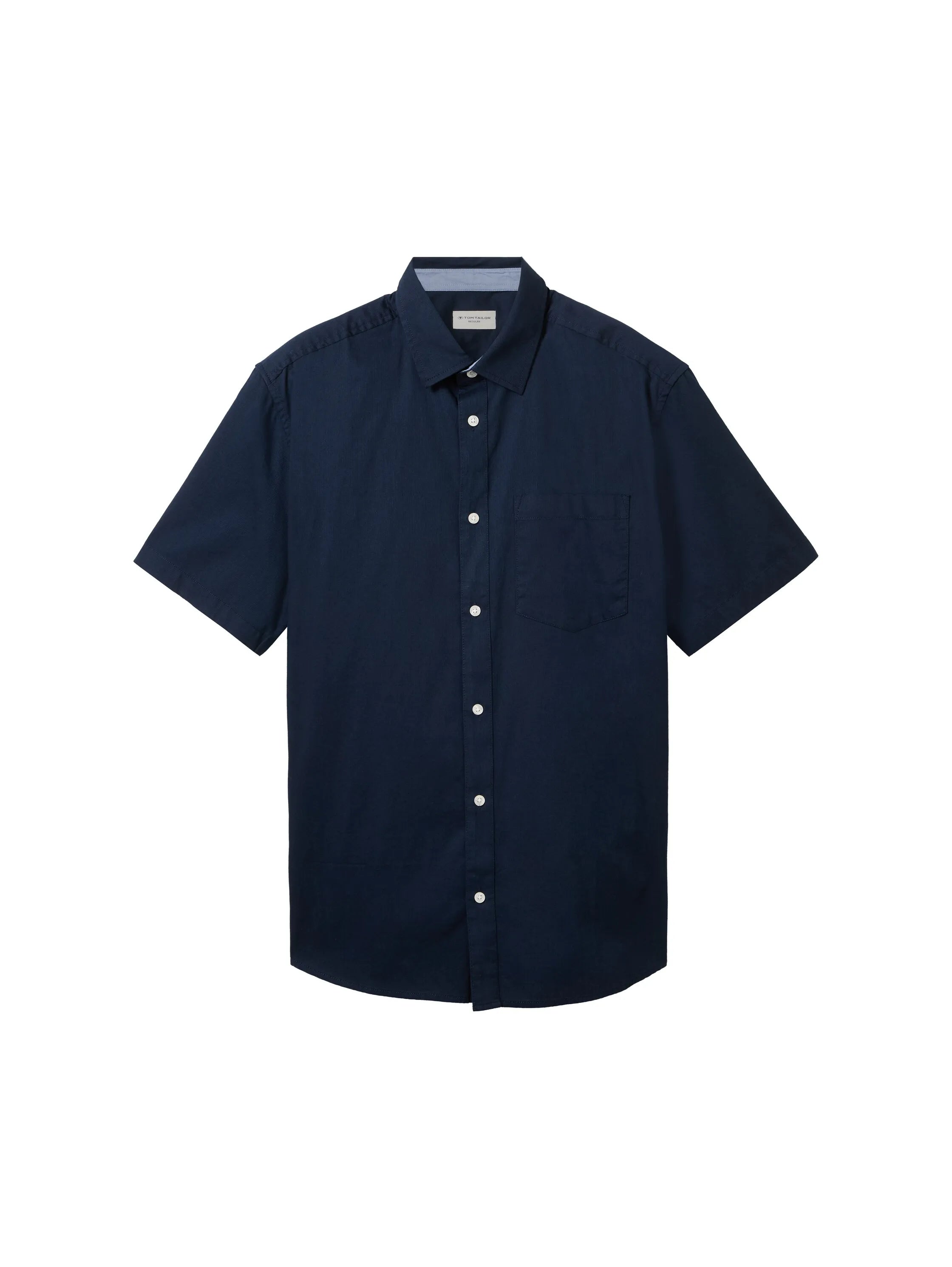 Tom Tailor Sky Captain Blue Men Regular Fit Short-Sleeved Dress Shirt SKU: 1040120_10668 Image 07