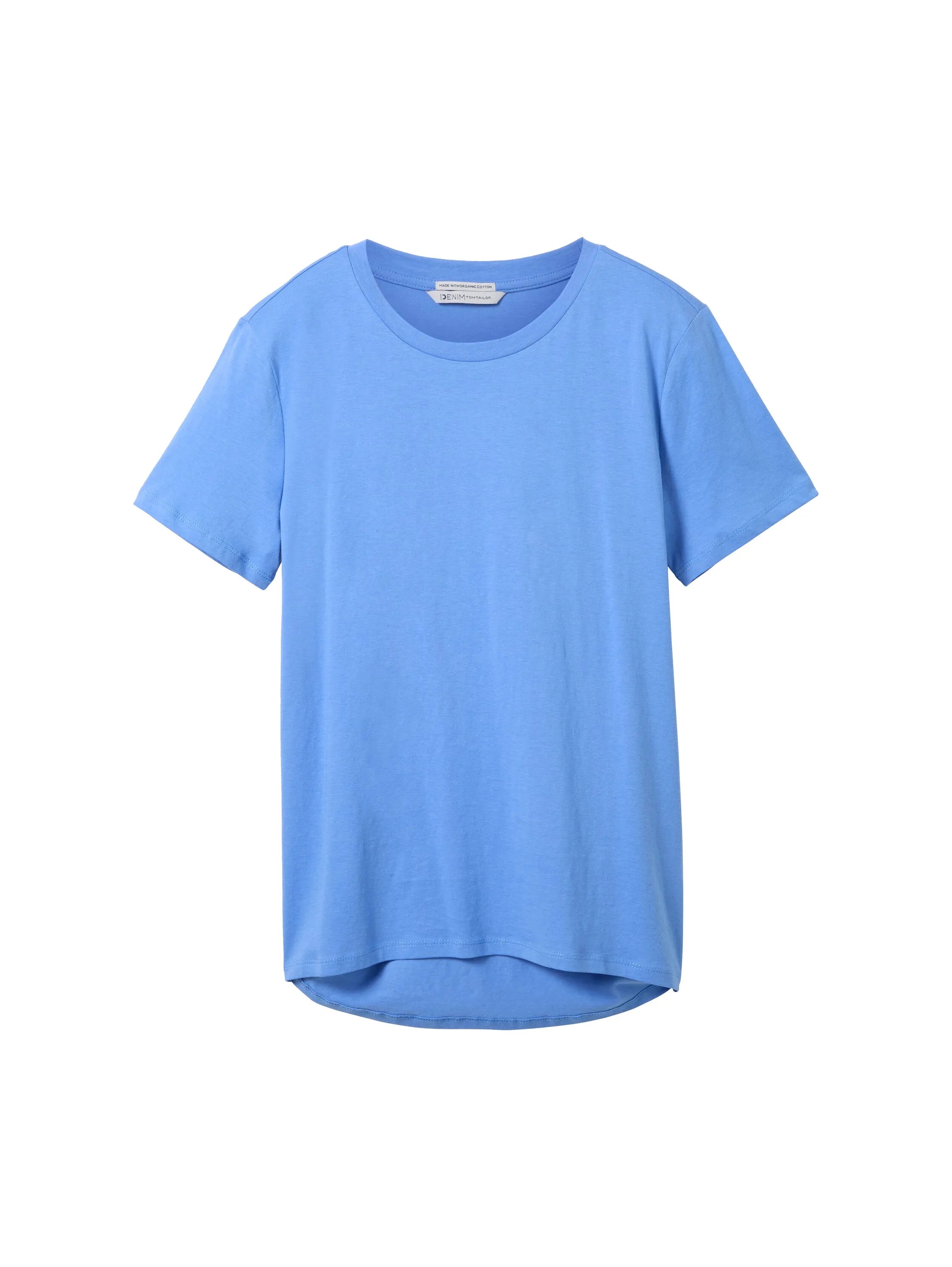 Denim Tom Tailor Sicilian Blue Women Loose Fit Cotton T-Shirt SKU: 1040183_18712 Image 07