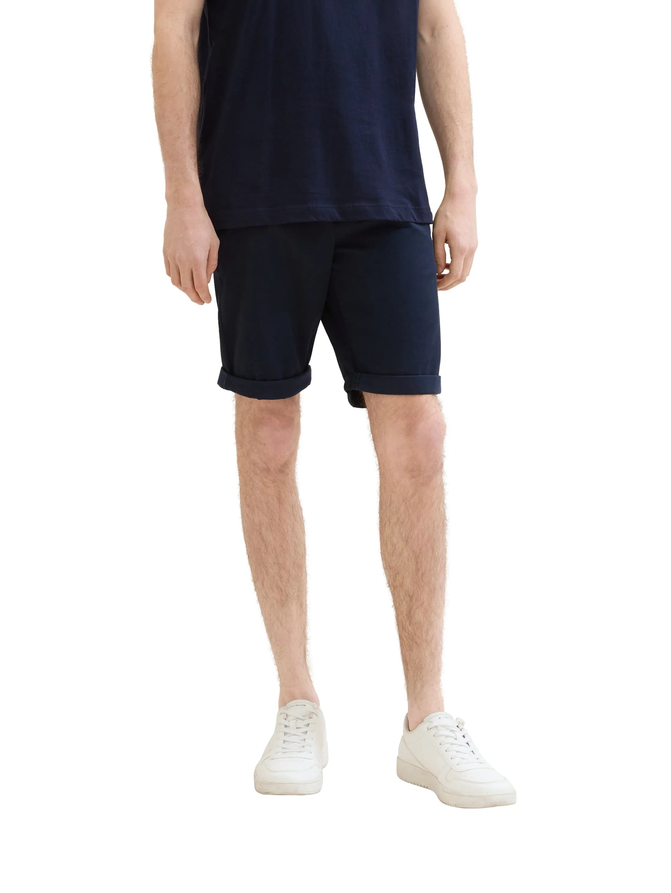Tom Tailor Sky Captain Blue Men Slim Chino Shorts SKU: 1040227_10668 Image 01
