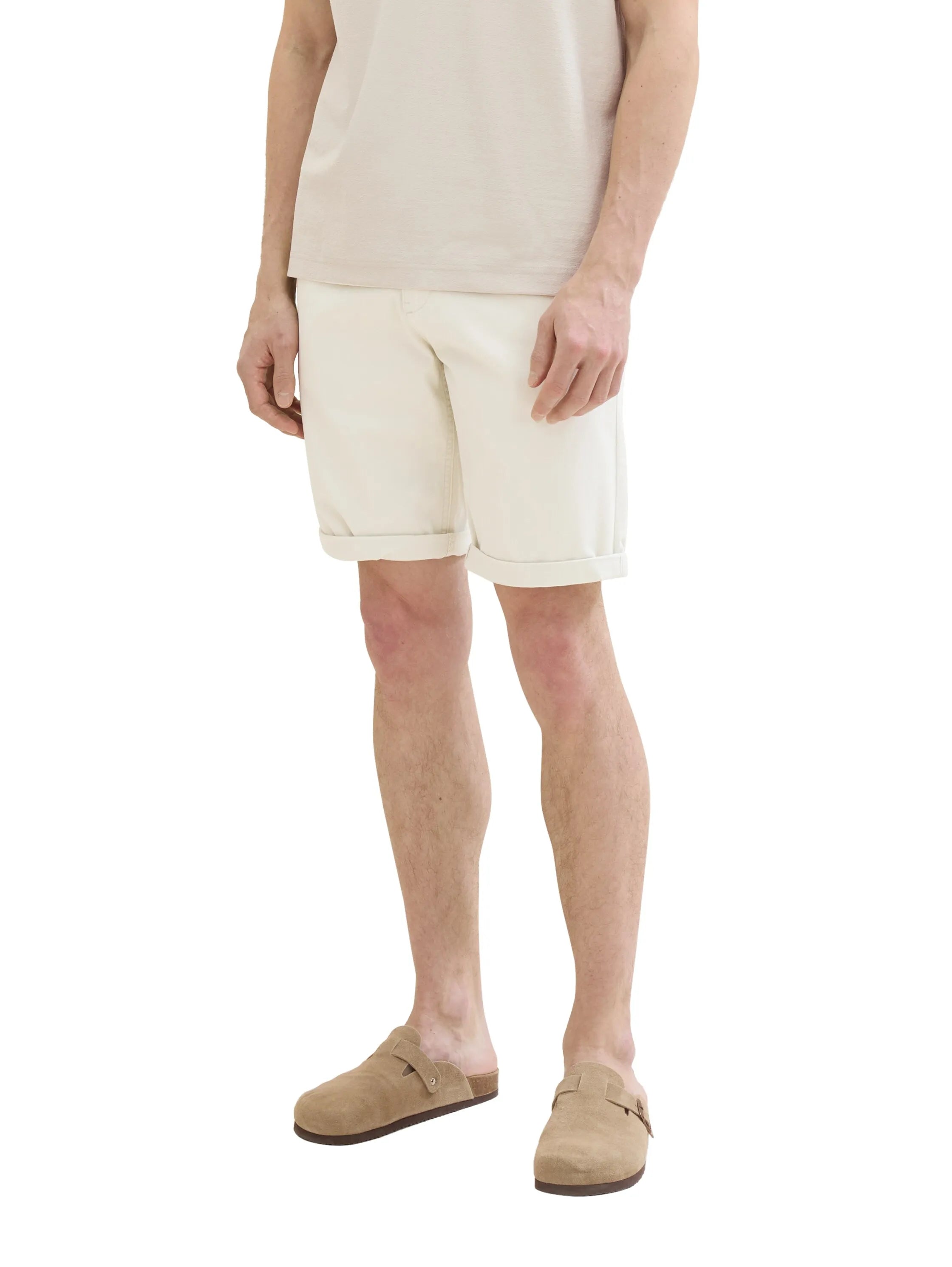 Tom Tailor White Sand Men Slim Chino Shorts SKU: 1040227_31718 Image 05