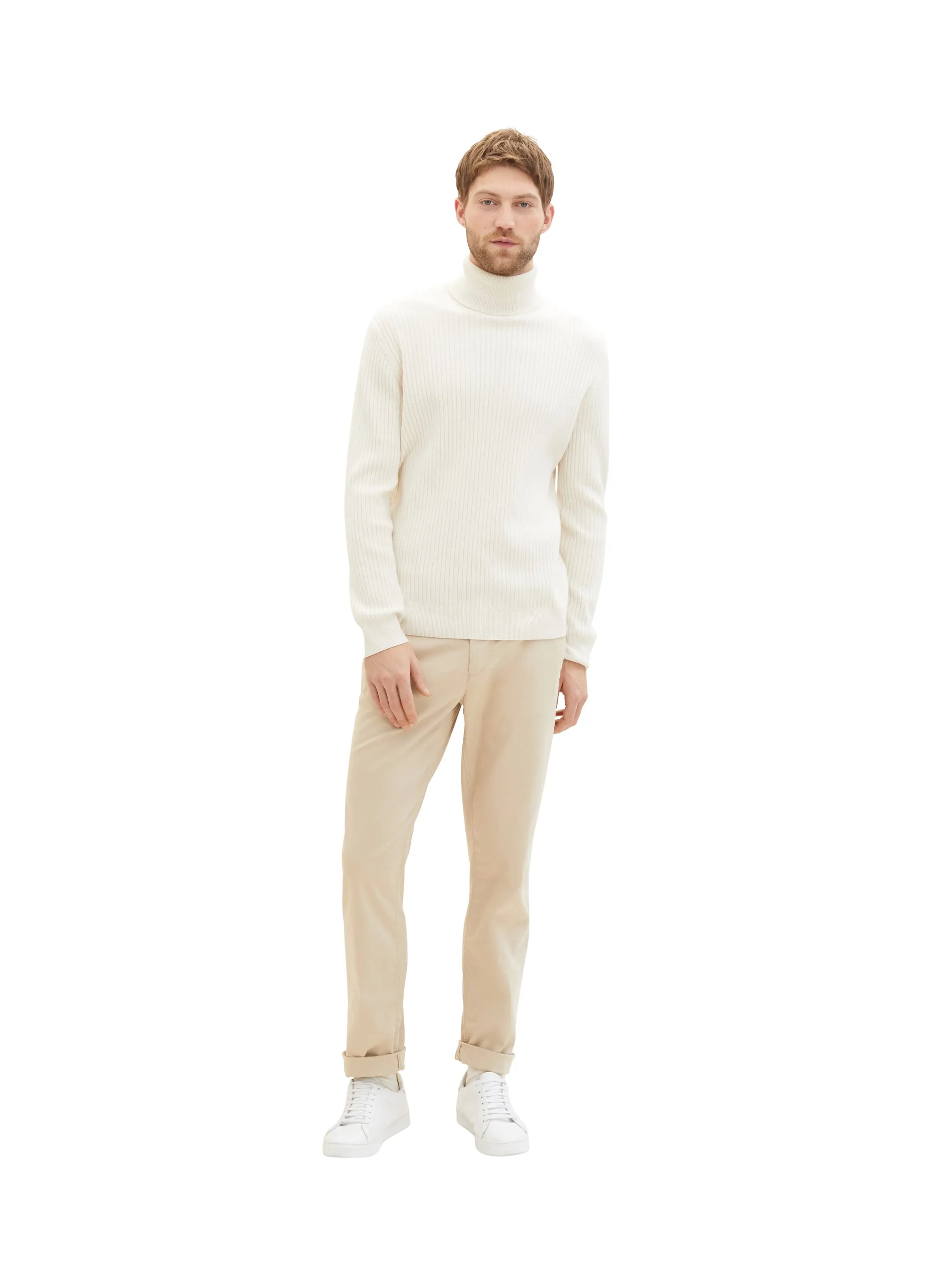 Tom Tailor Silver Ecru Men Regular Chinos SKU: 1040240_11704 Image 02
