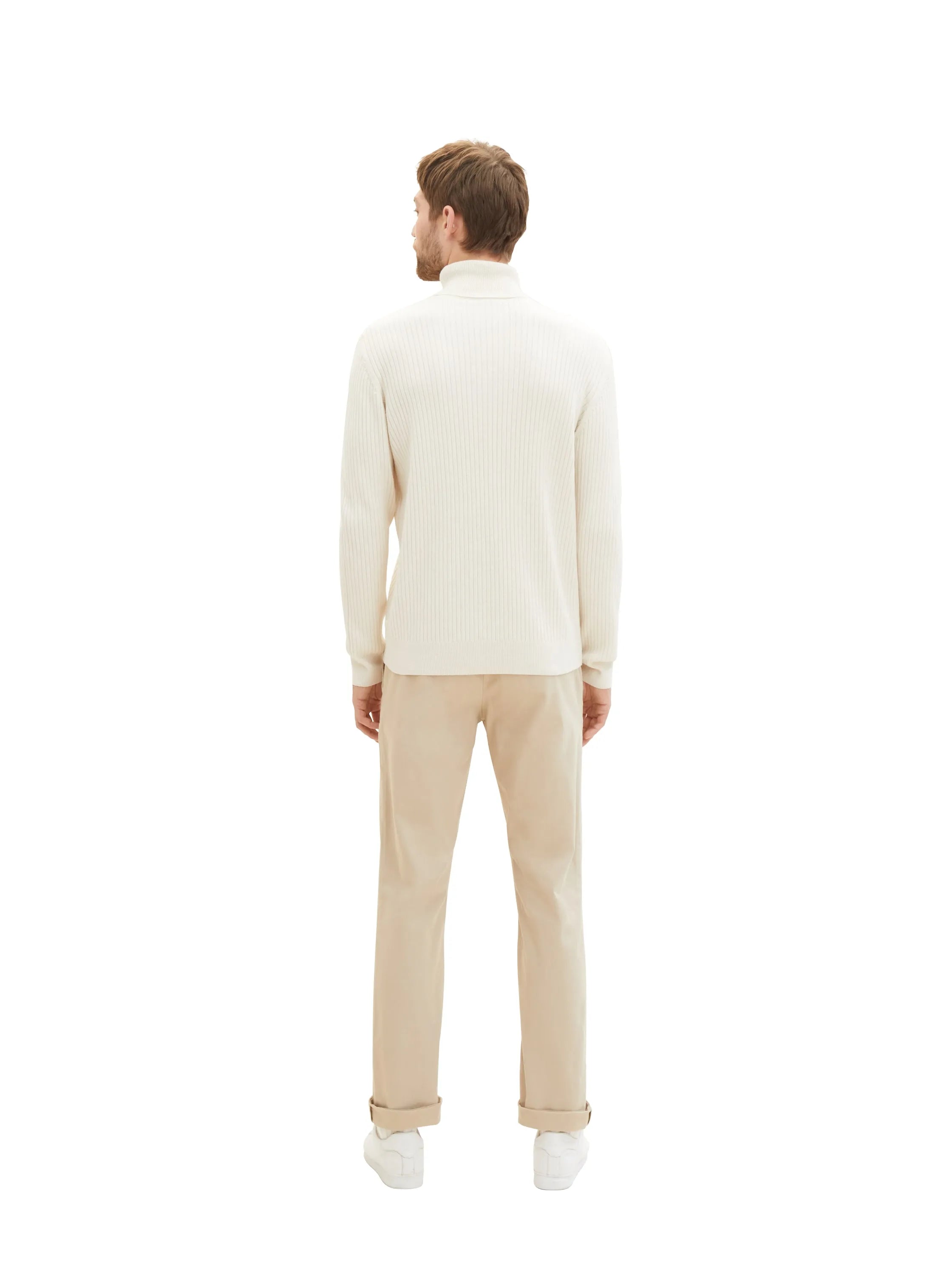 Tom Tailor Silver Ecru Men Regular Chinos SKU: 1040240_11704 Image 05
