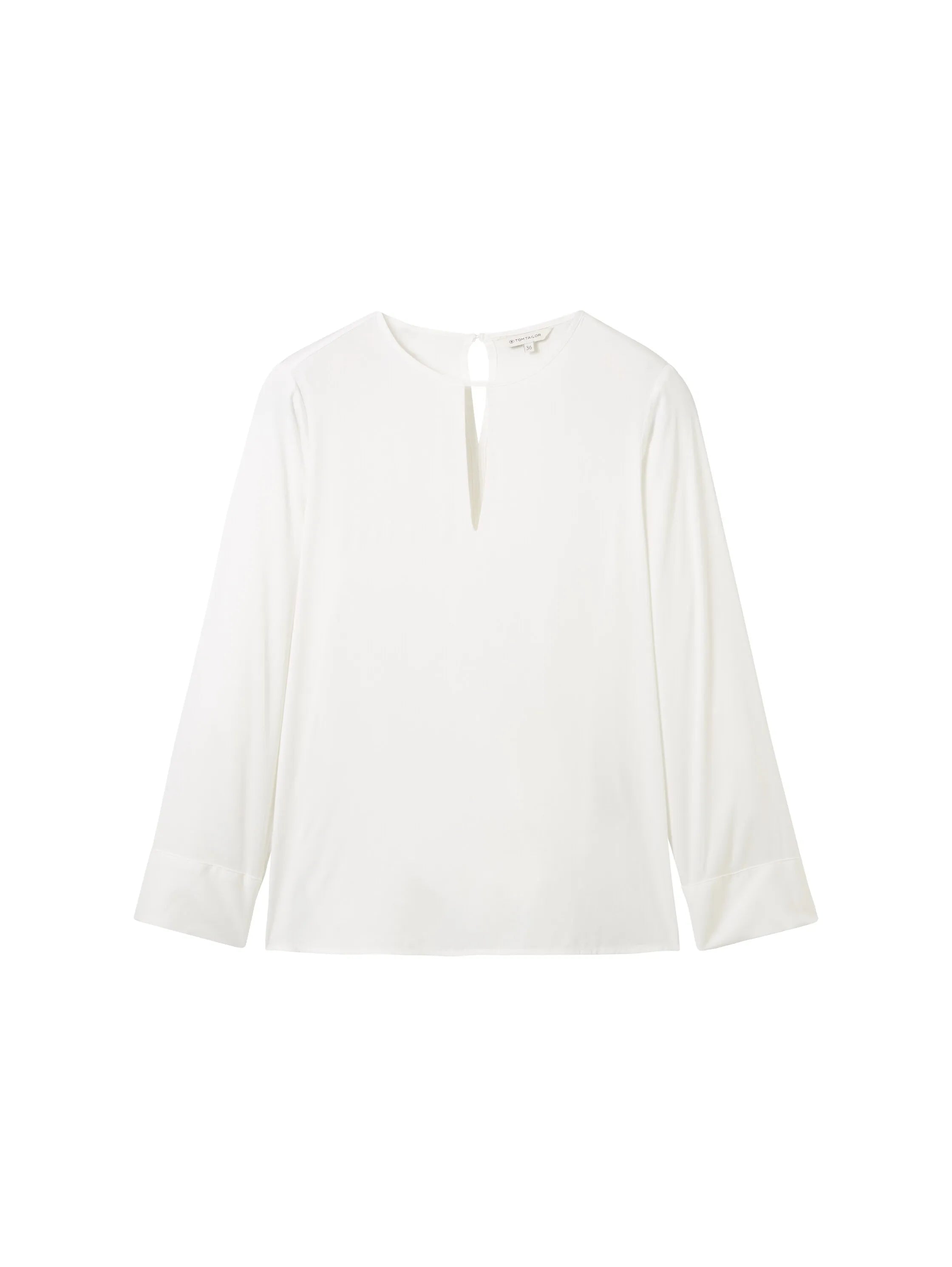 Tom Tailor Whisper White Women Blouse with Cut-Out Details SKU: 1040307_10315 Image 07