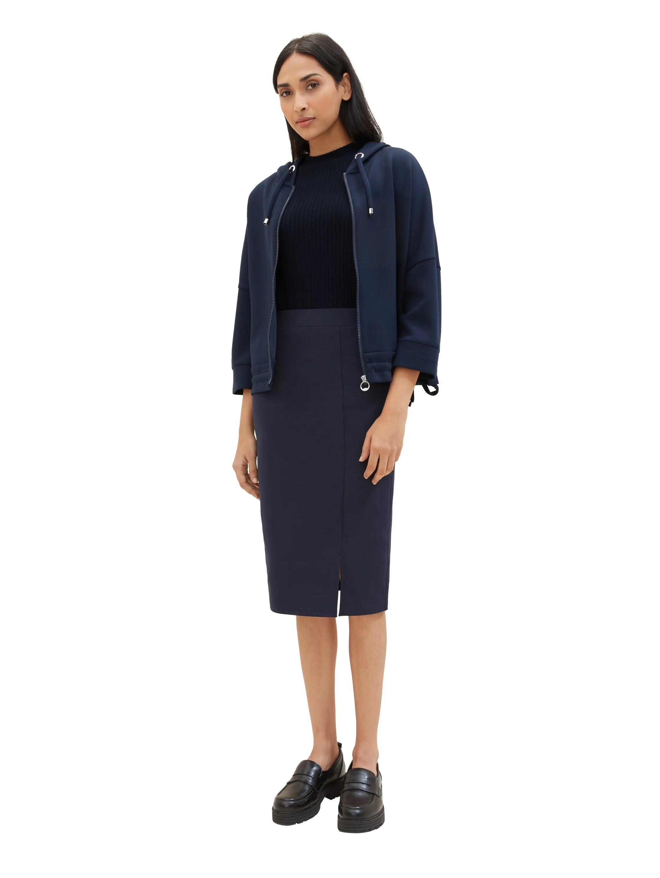 Tom Tailor Sky Captain Blue Women Jersey Skirt SKU: 1040345_10668 Image 06