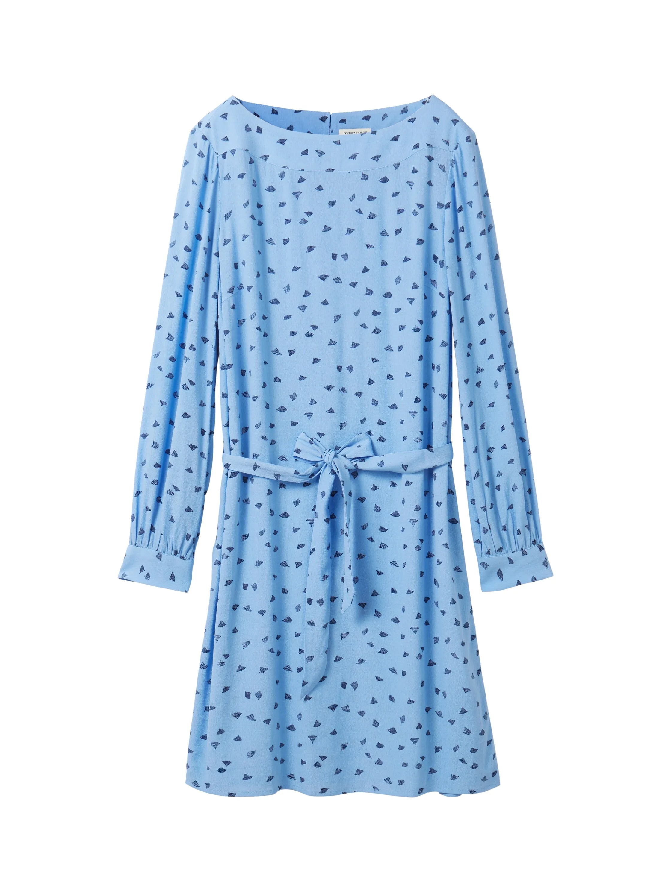 Tom Tailor Blue Minimal Print Women Patterned Dress with Lenzingª Ecoveroª SKU: 1040358_34751 Image 07