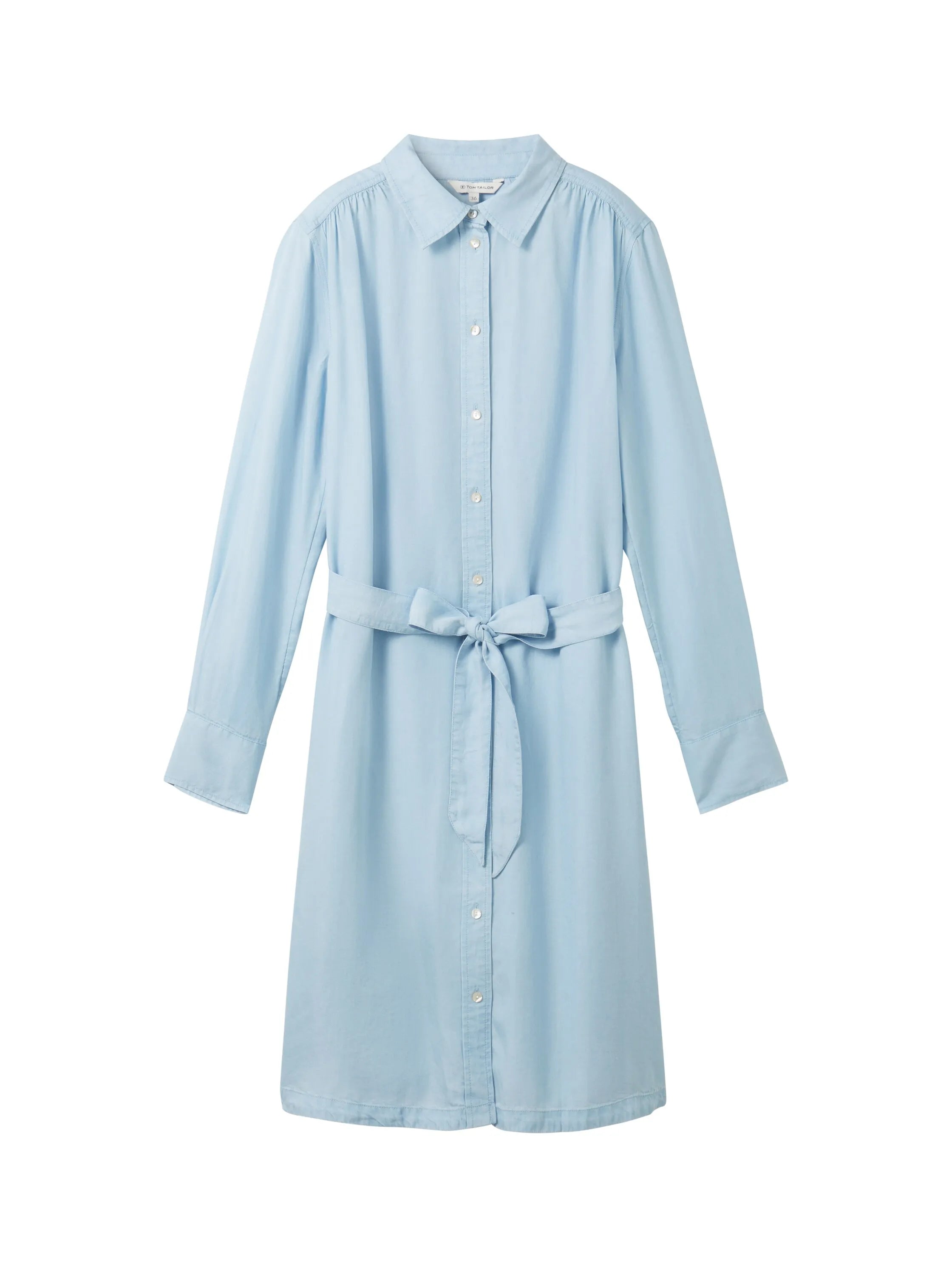 Tom Tailor Clean Light Stone Blue Denim Women Dress with Tencelª Lyocell SKU: 1040366_10112 Image 07