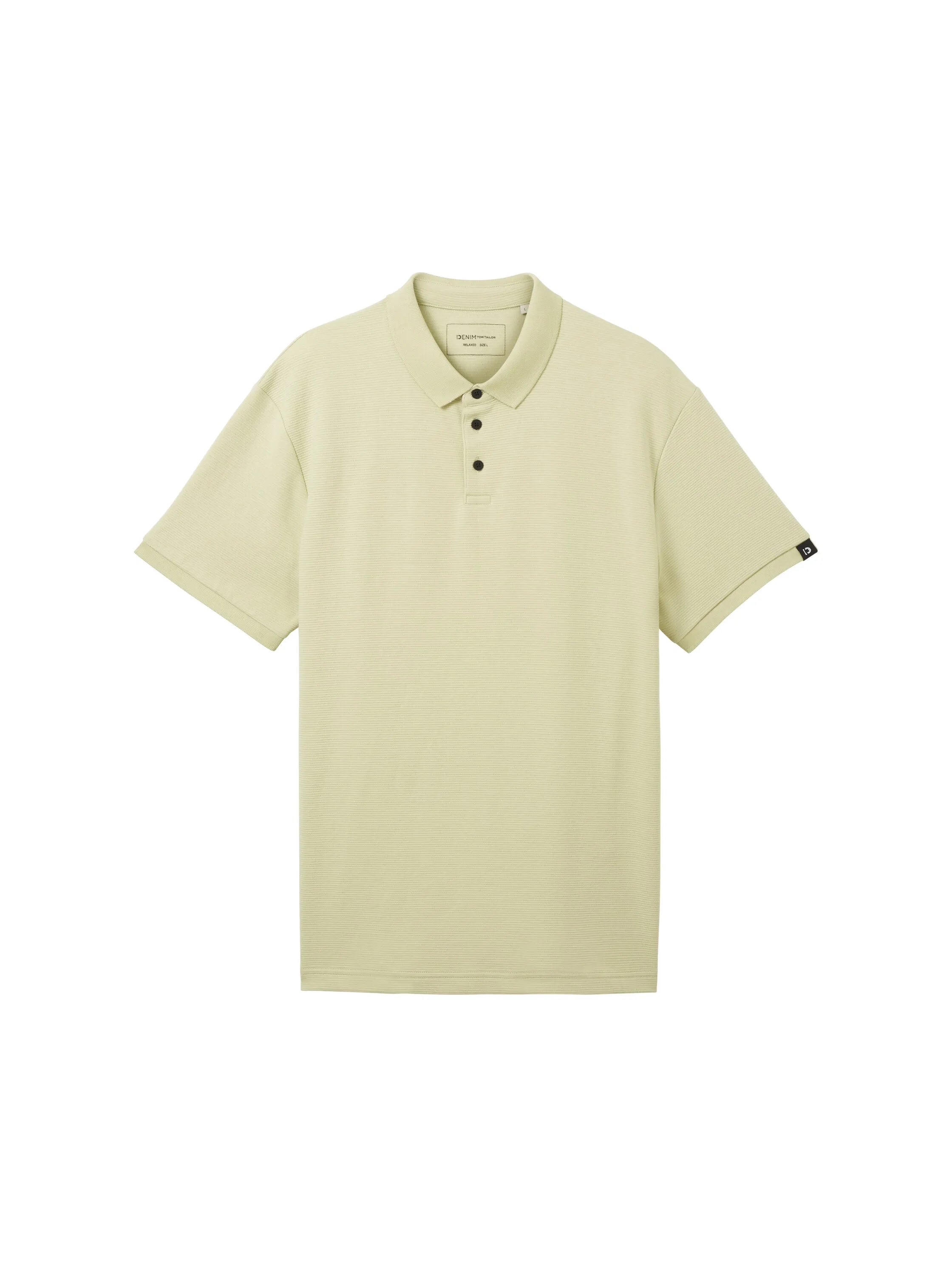 Denim Tom Tailor Garden Peat Men Relaxed Polo Shirt with Organic Cotton SKU: 1040476_32246 Image 07