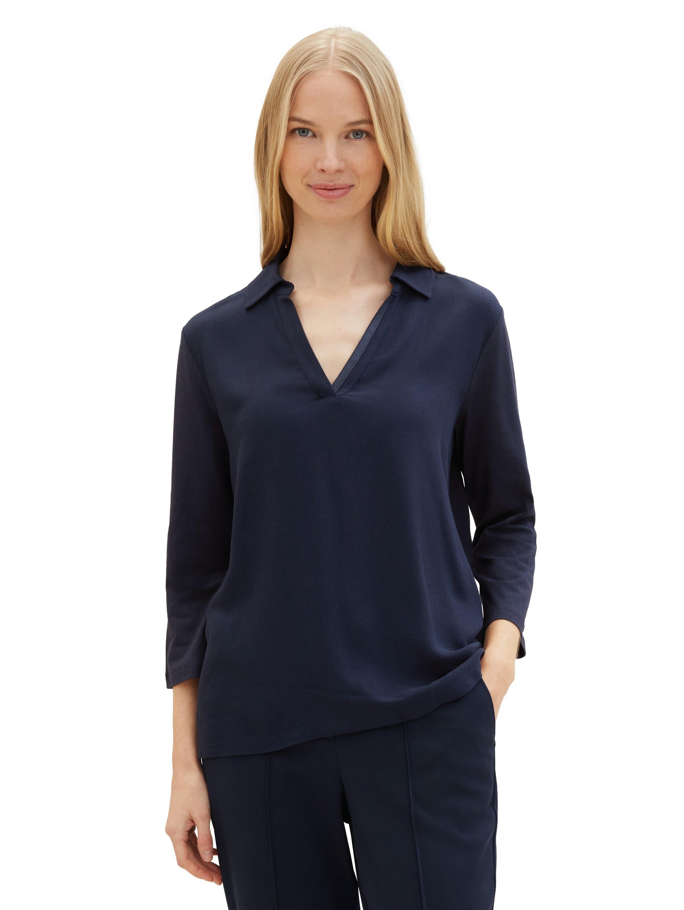 T-Shirt Fabric Mix W Collar_1040550_10668_05