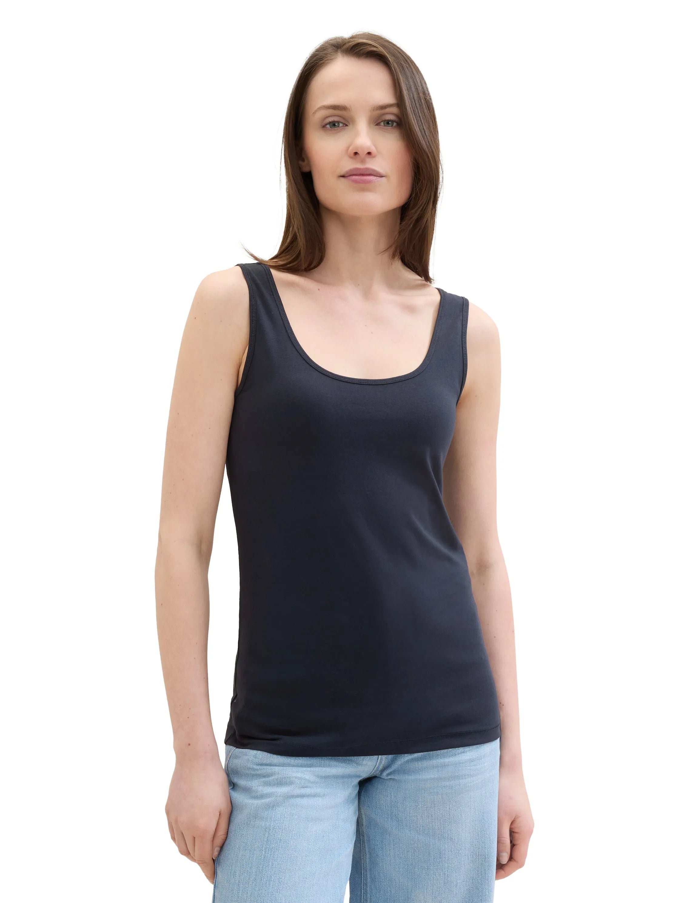 Tom Tailor Sky Captain Blue Women Basic Top SKU: 1040552_10668 Image 04