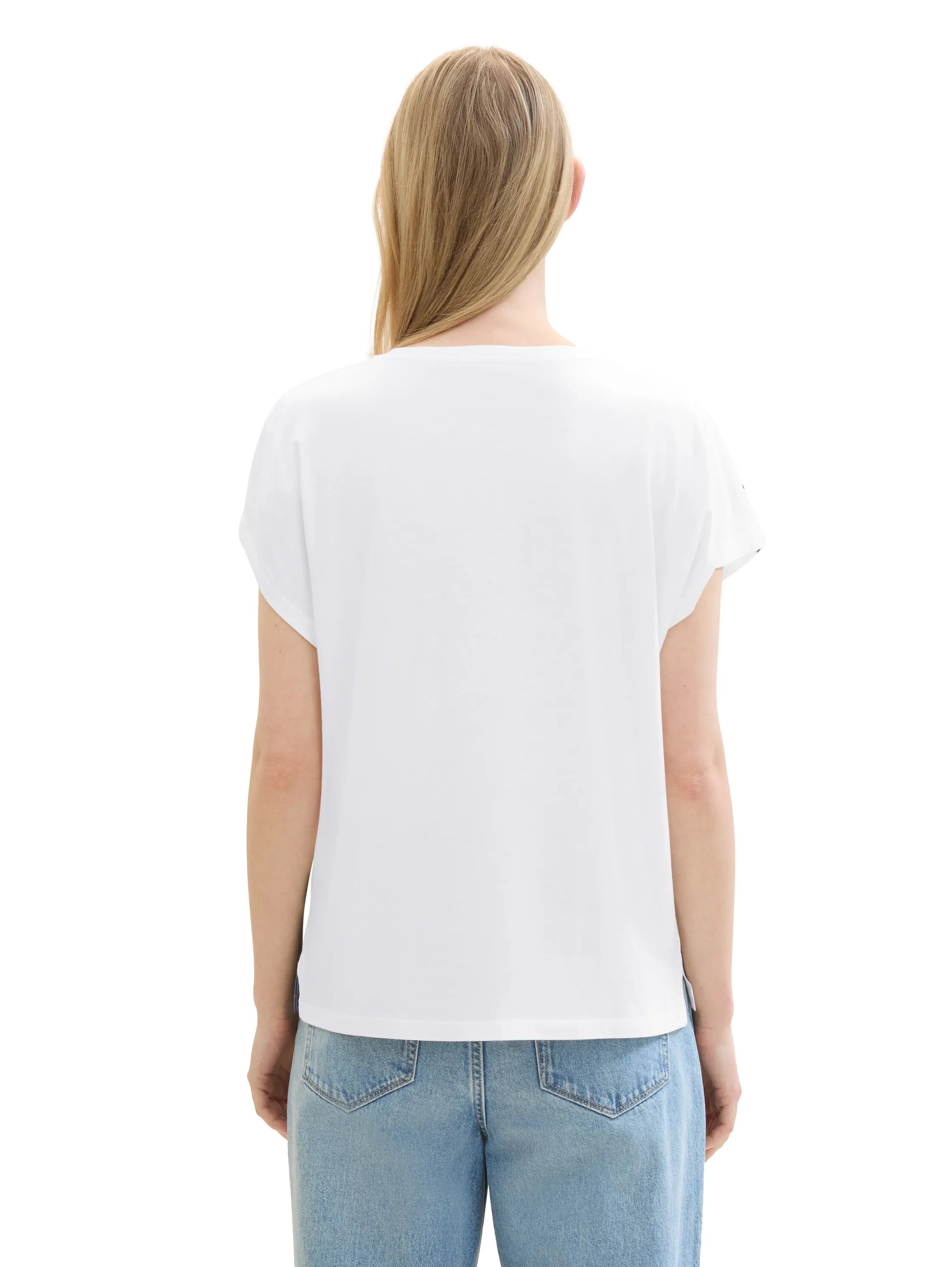 Tom Tailor Whisper White Women T-Shirt with a Print SKU: 1040588_10315 Image 03
