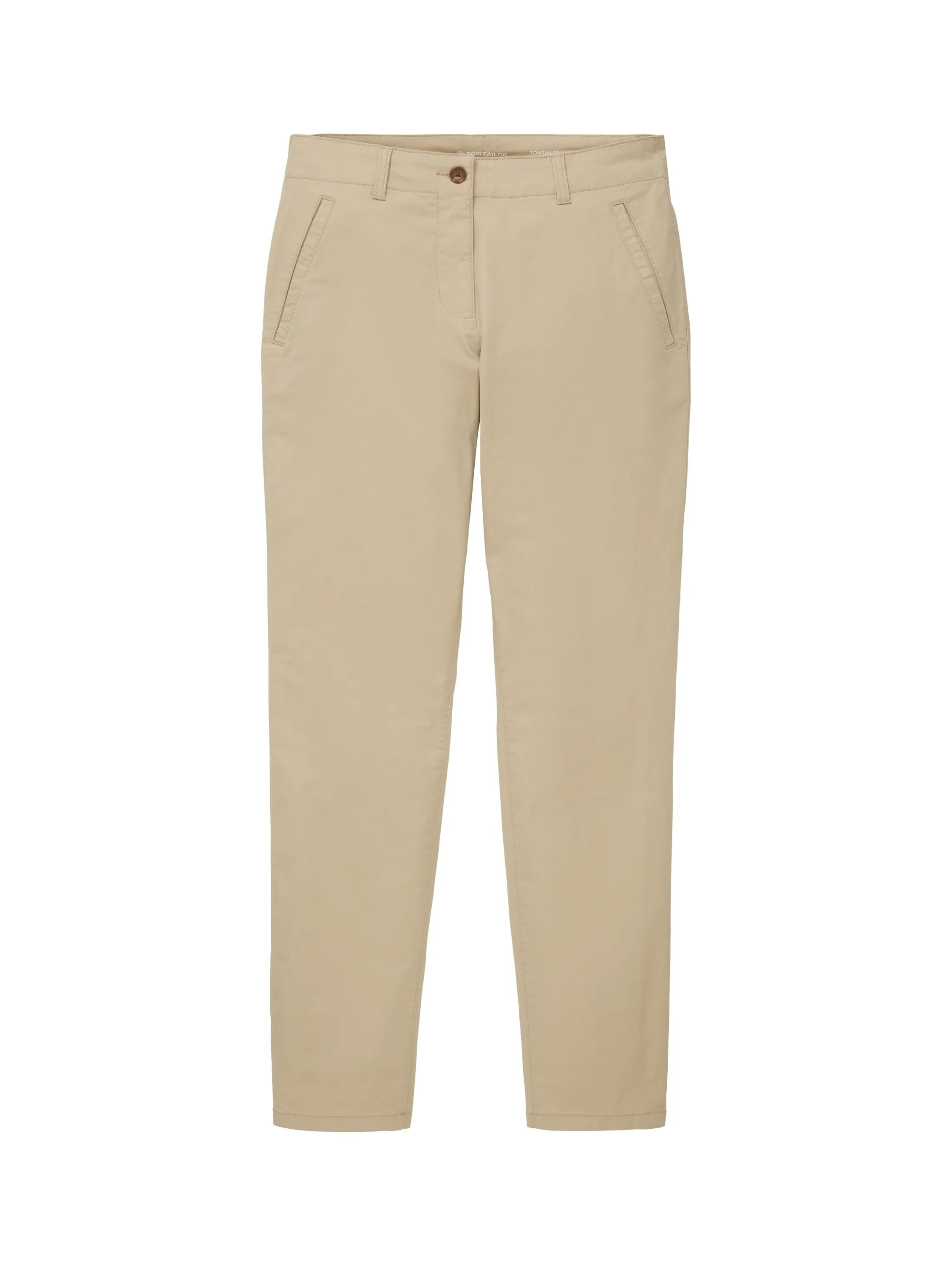 Tom Tailor Sandy Beige Women Chino Slim Trousers SKU: 1040698_11485 Image 08