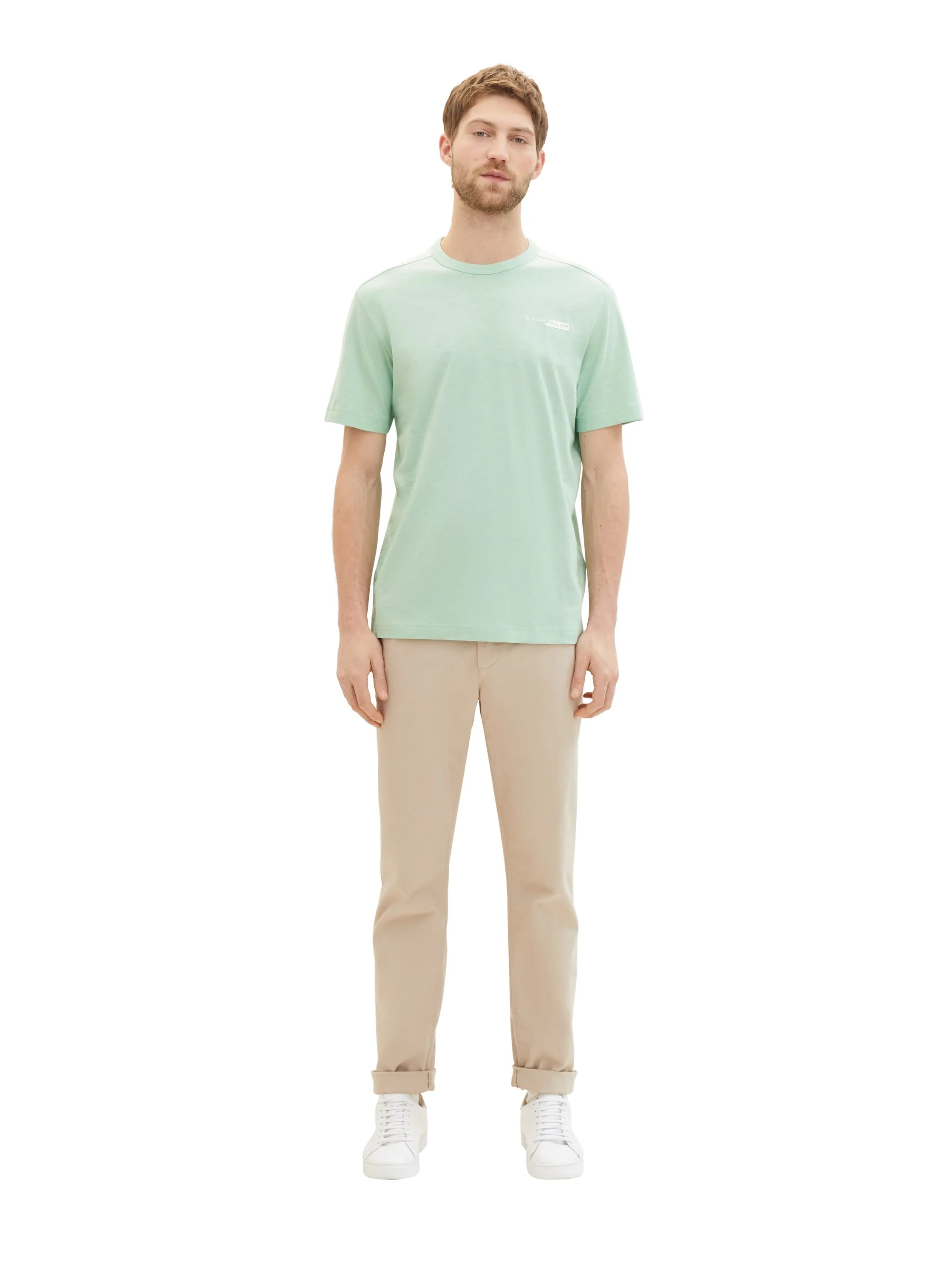 Tom Tailor Paradise Mint Men T-Shirt with a Logo Print SKU: 1040821_23383 Image 02