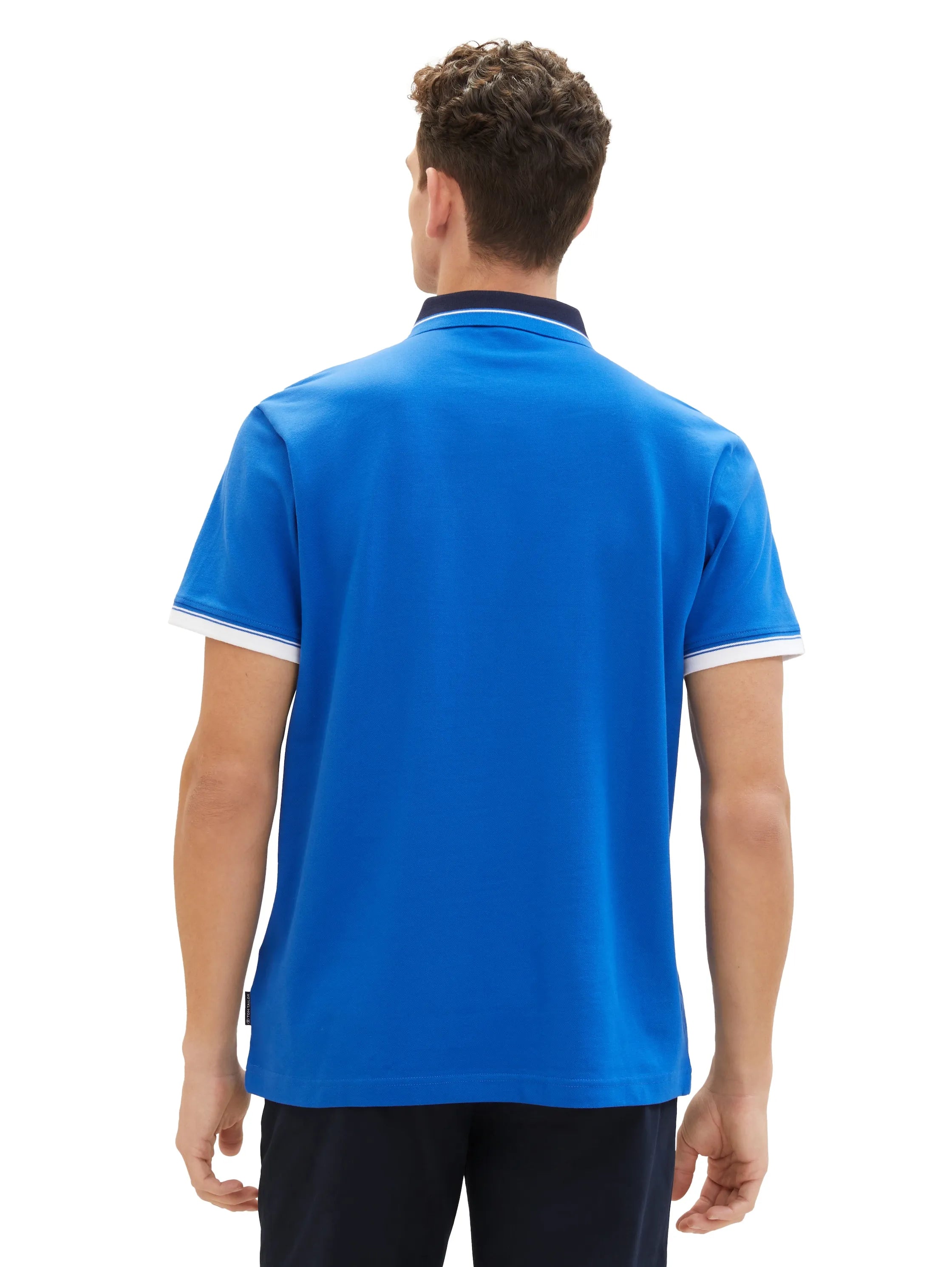 Tom Tailor Sure Blue Men Regular Fit Short-Sleeved Polo Shirt SKU: 1040837_12393 Image 03
