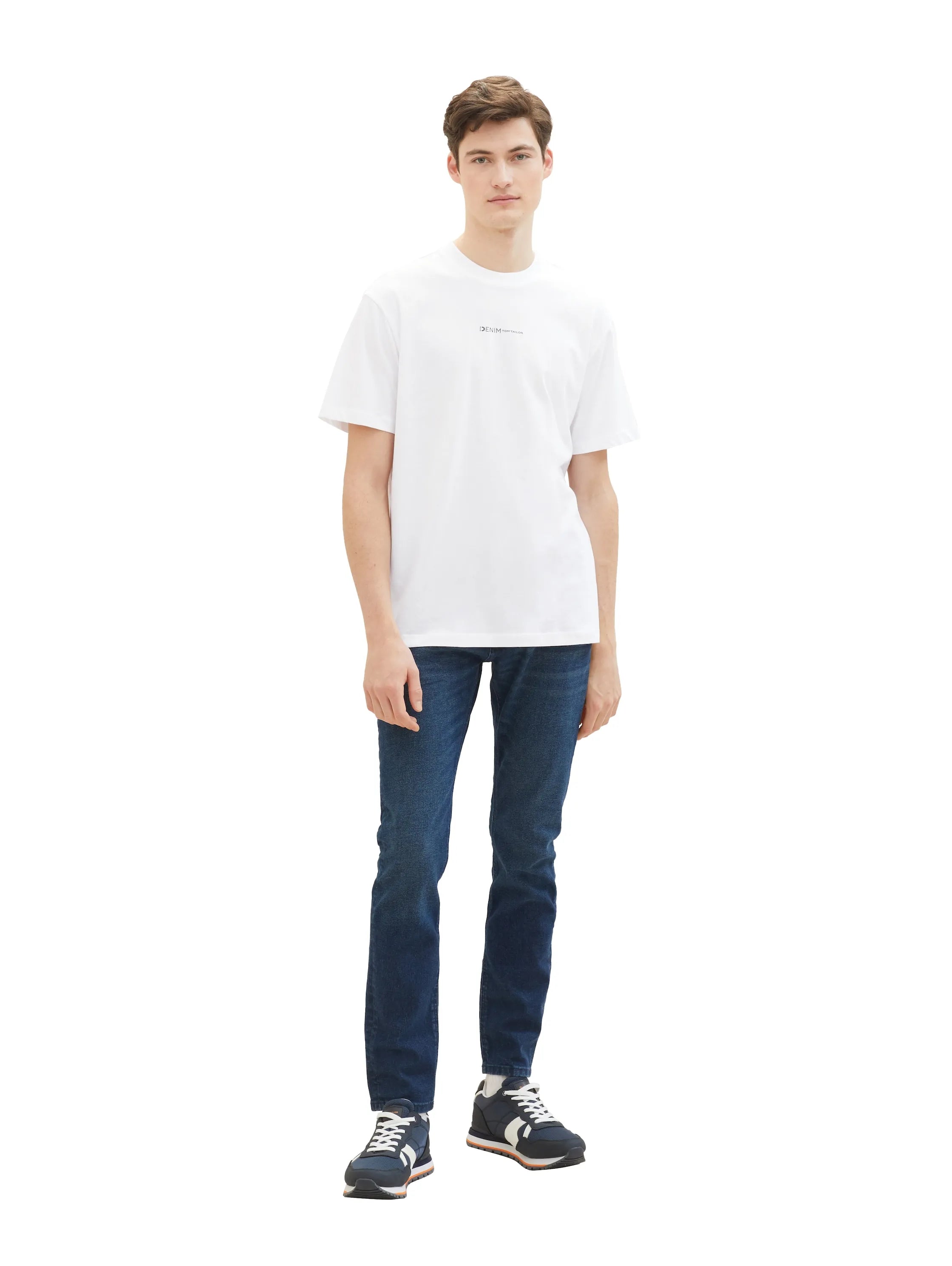 Denim Tom Tailor White Men Organic Cotton T-Shirt SKU: 1040880_20000 Image 02