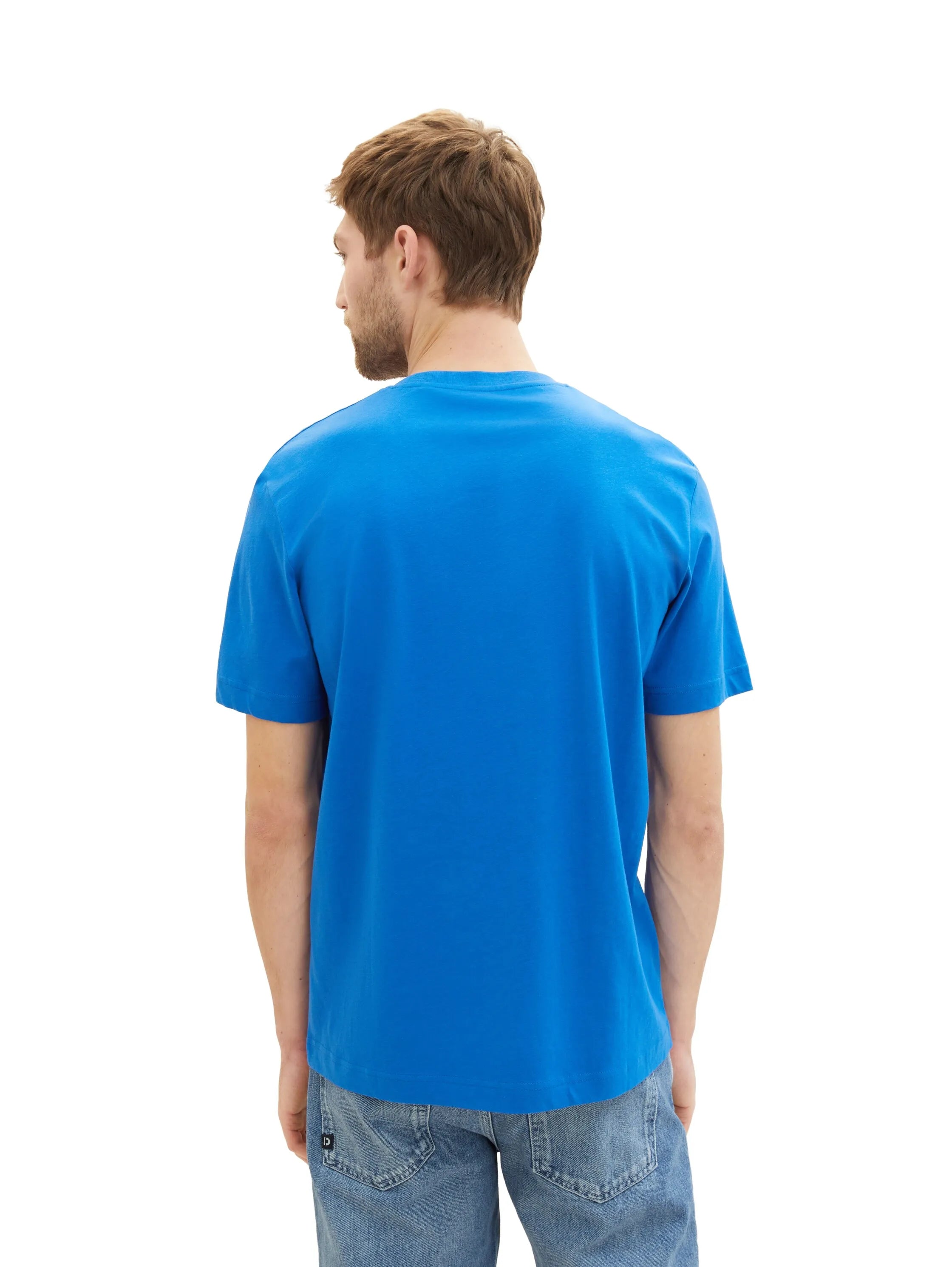 Tom Tailor Sure Blue Men Organic Cotton T-Shirt SKU: 1040895_12393 Image 03