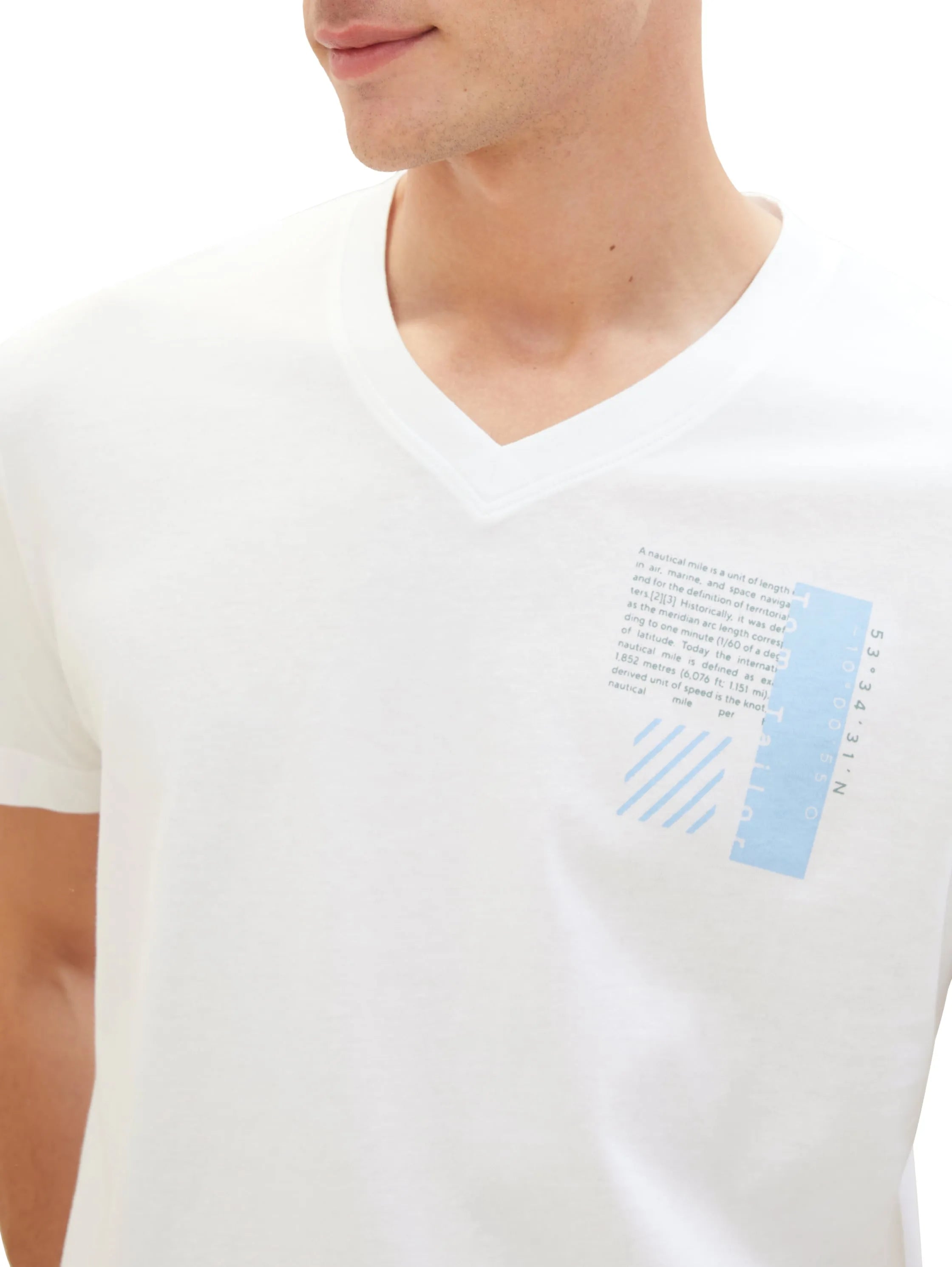 Tom Tailor White Men Organic Cotton T-Shirt SKU: 1040895_20000 Image 04