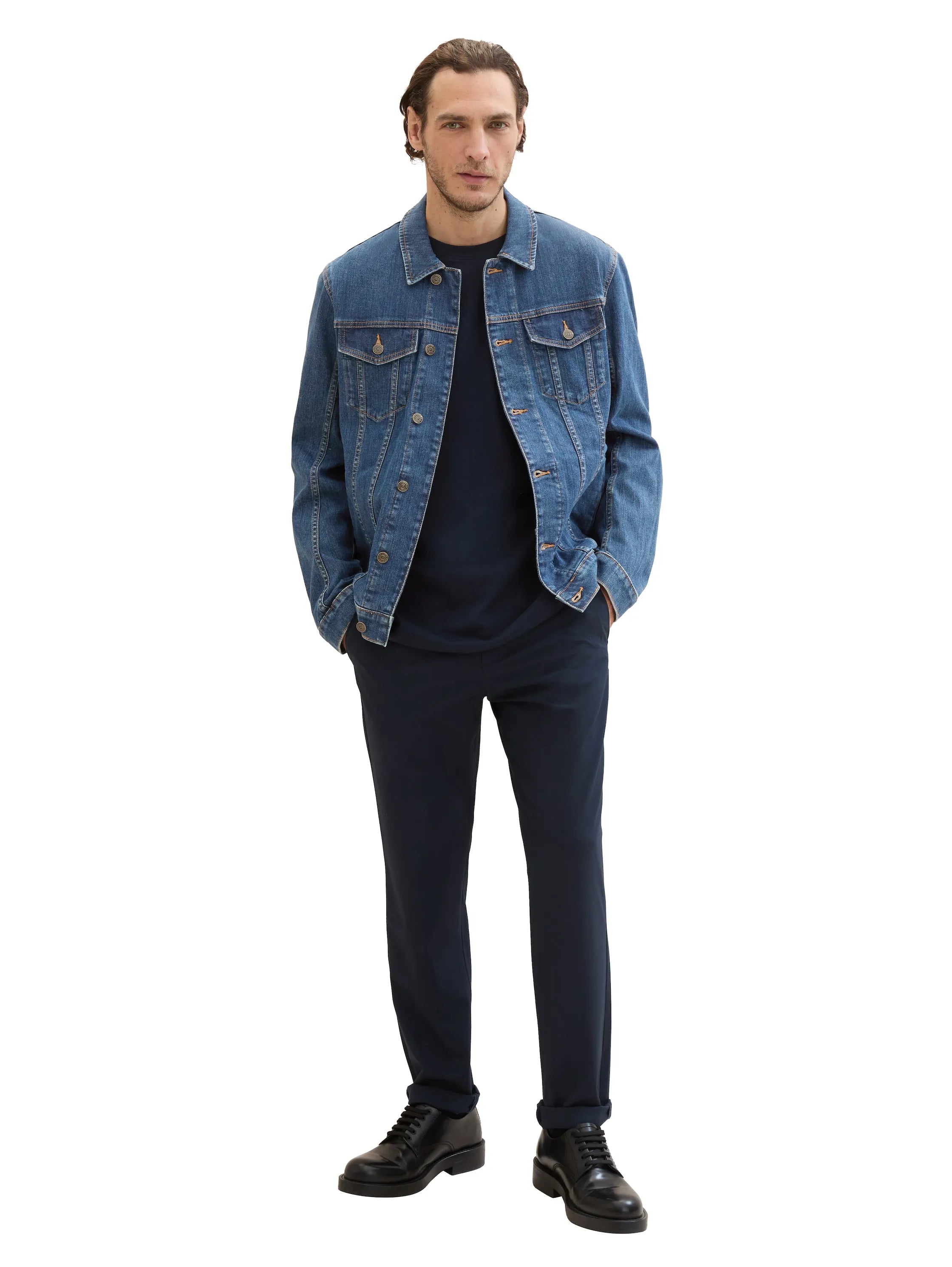 Tom Tailor Sky Captain Blue Men Basic T-Shirt SKU: 1040902_10668 Image 02