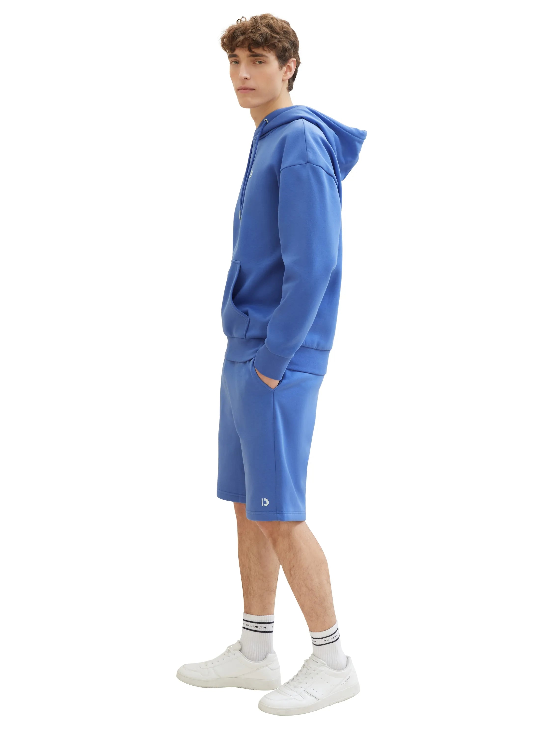 Denim Tom Tailor Blueberry Blue Men Relaxed Sweat Shorts SKU: 1040931_30104 Image 02