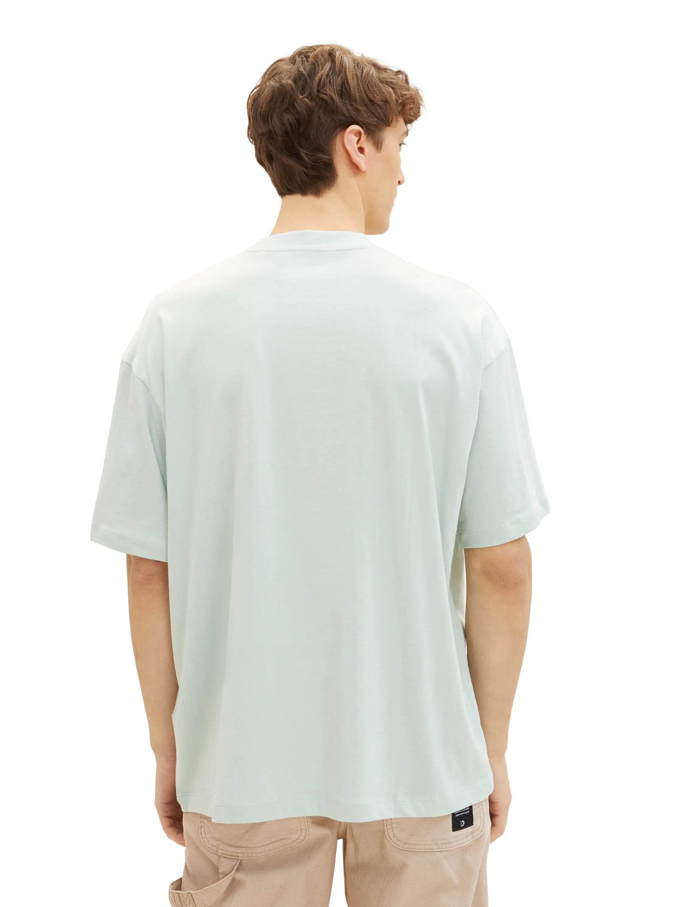 Denim Tom Tailor Sea Foam Men Oversized T-Shirt SKU: 1041181_17549 Image 03