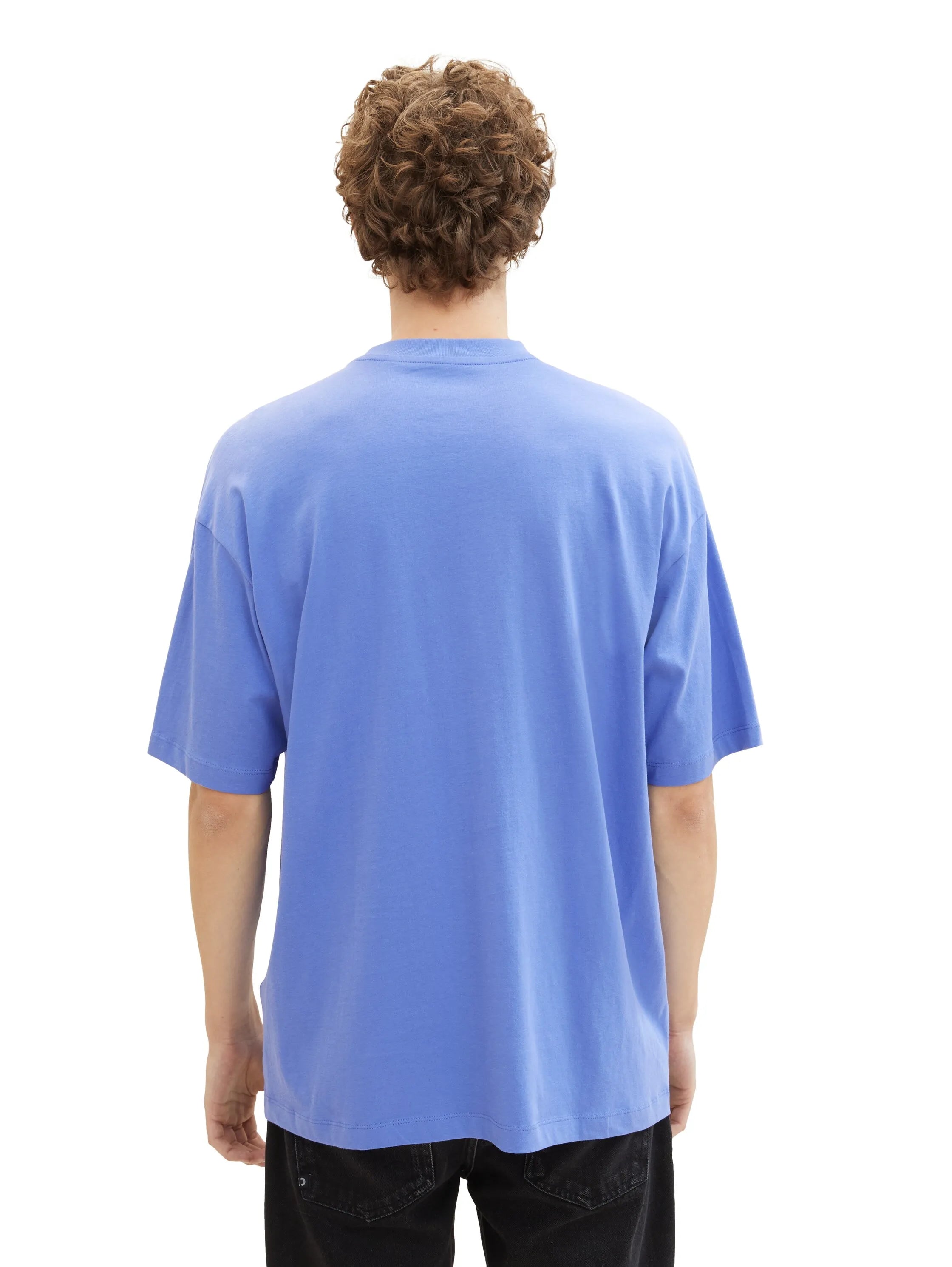 Denim Tom Tailor Blueberry Blue Men Oversized T-Shirt SKU: 1041181_30104 Image 03