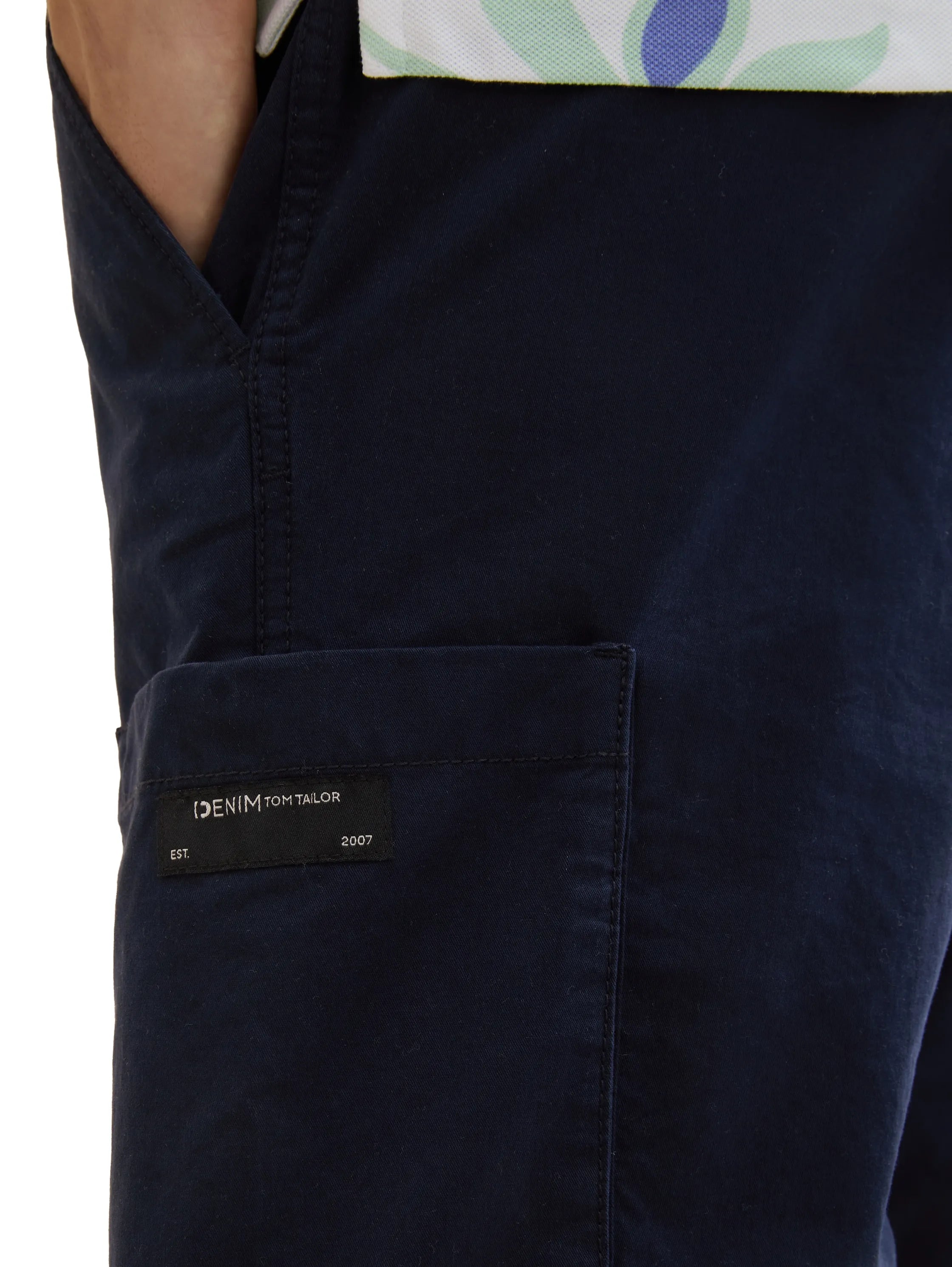 Denim Tom Tailor Sky Captain Blue Men Regular Fit Shorts SKU: 1041459_10668 Image 05