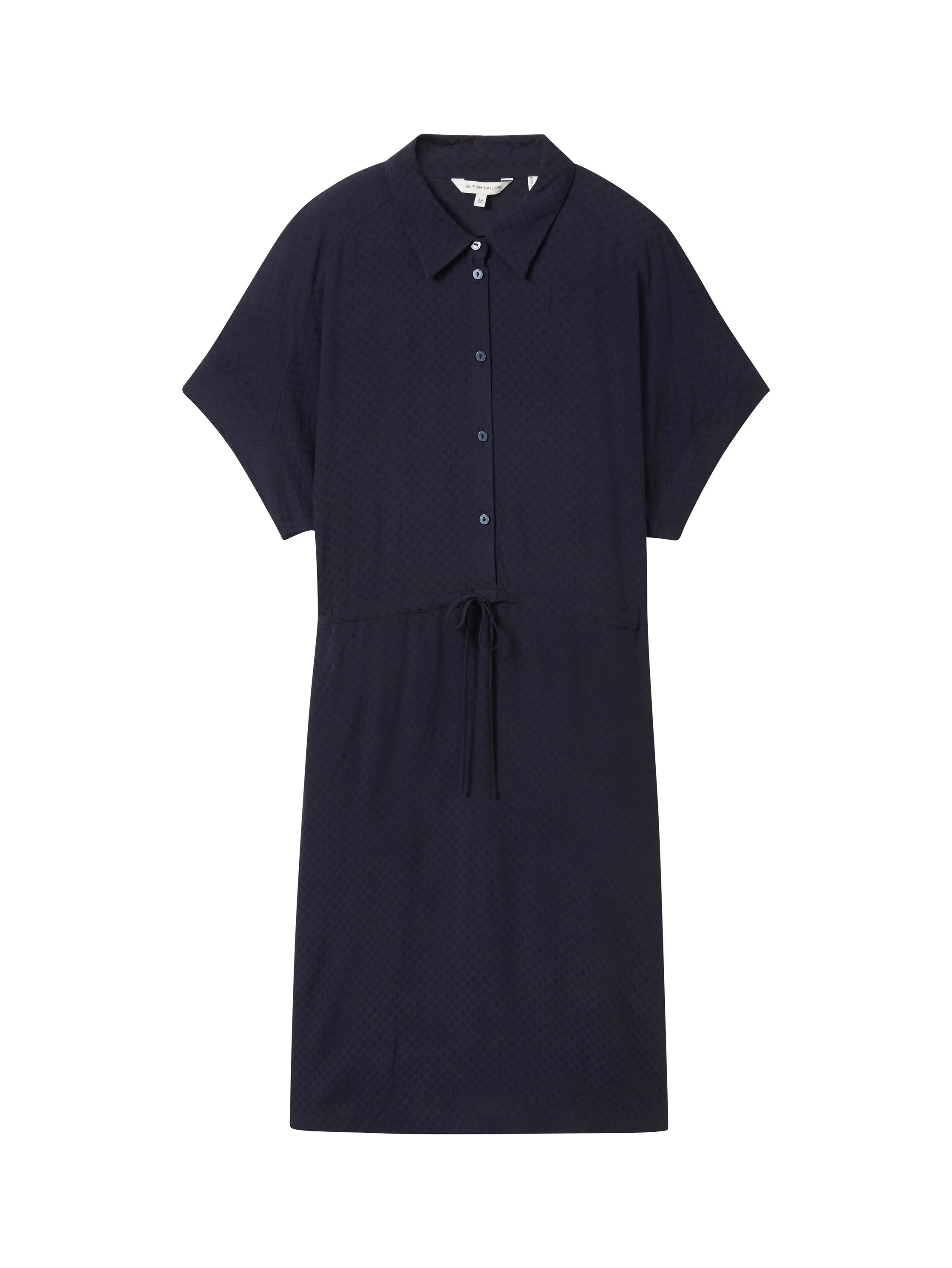 Tom Tailor Sky Captain Blue Women Loose Fit Short-Sleeved Dress SKU: 1041513_10668 Image 07