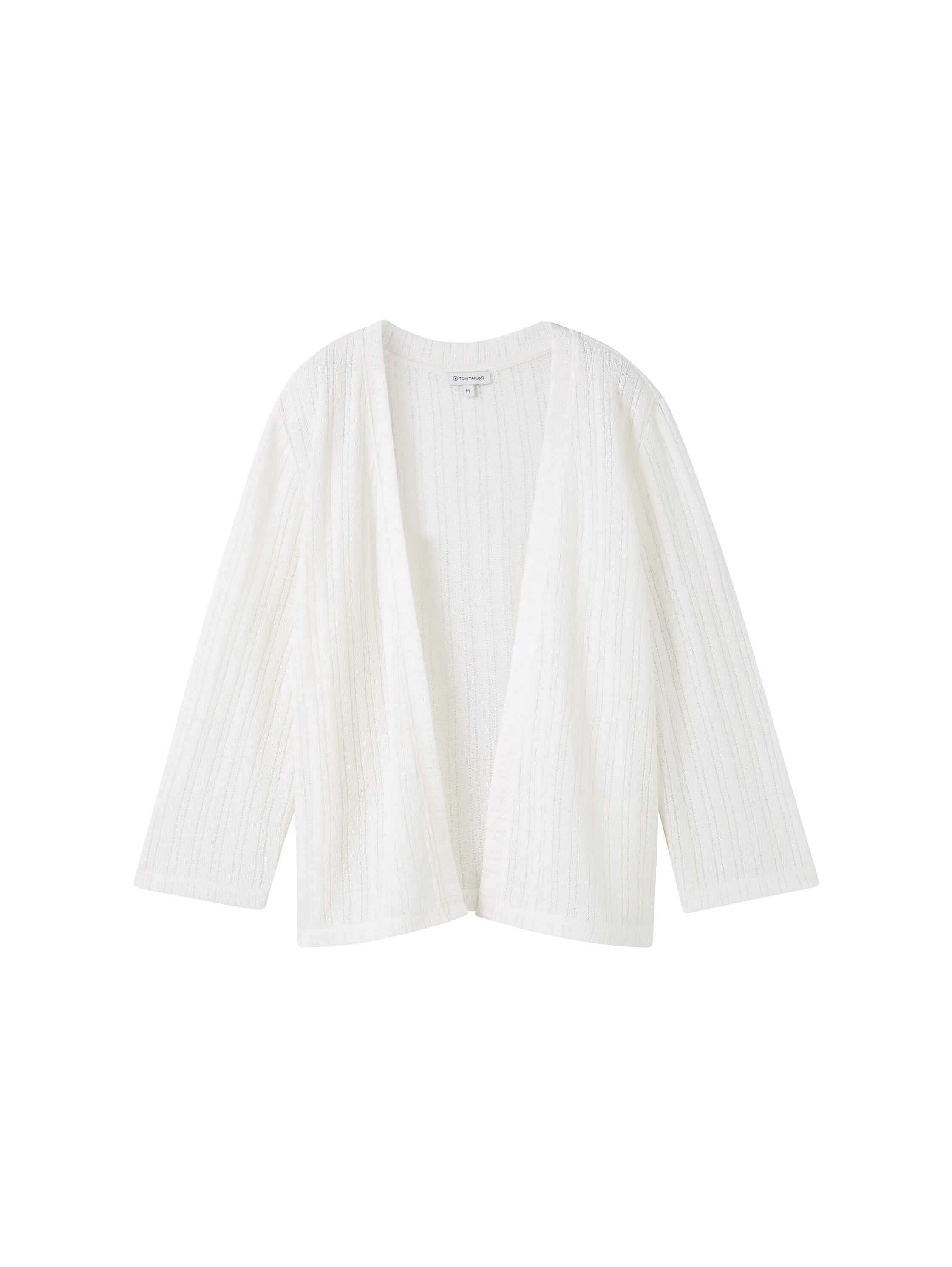 Tom Tailor Whisper White Women Cardigan with 3/4 Sleeves SKU: 1041568_10315 Image 07