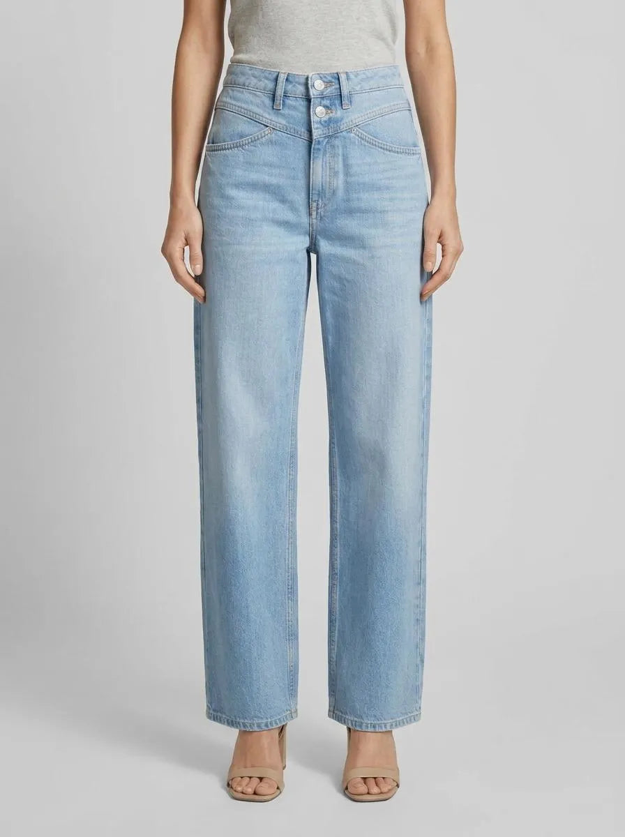 Tom Tailor Light Stone Bright Blue Denim Women Culotte Jeans with Tencelª Lyocell SKU: 1041844_10151 Image 00