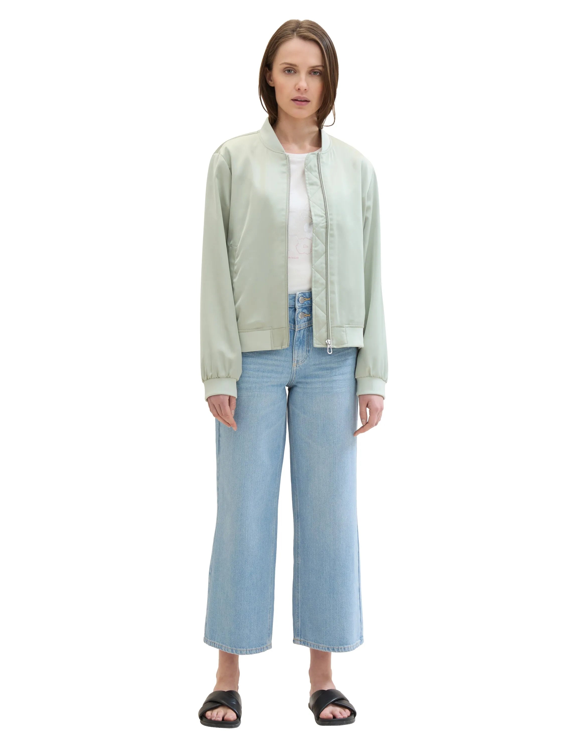Tom Tailor Light Stone Bright Blue Denim Women Culotte Jeans with Tencelª Lyocell SKU: 1041844_10151 Image 03