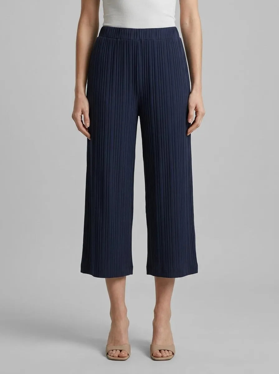 Tom Tailor Sky Captain Blue Women Jersey Culotte Trousers SKU: 1041921_10668 Image 00