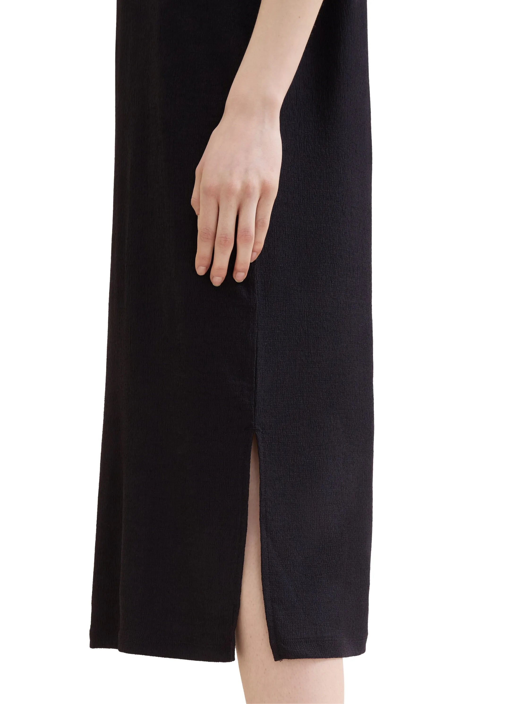 Denim Tom Tailor Deep Black Women Midi T-Shirt Dress SKU: 1041998_14482 Image 04